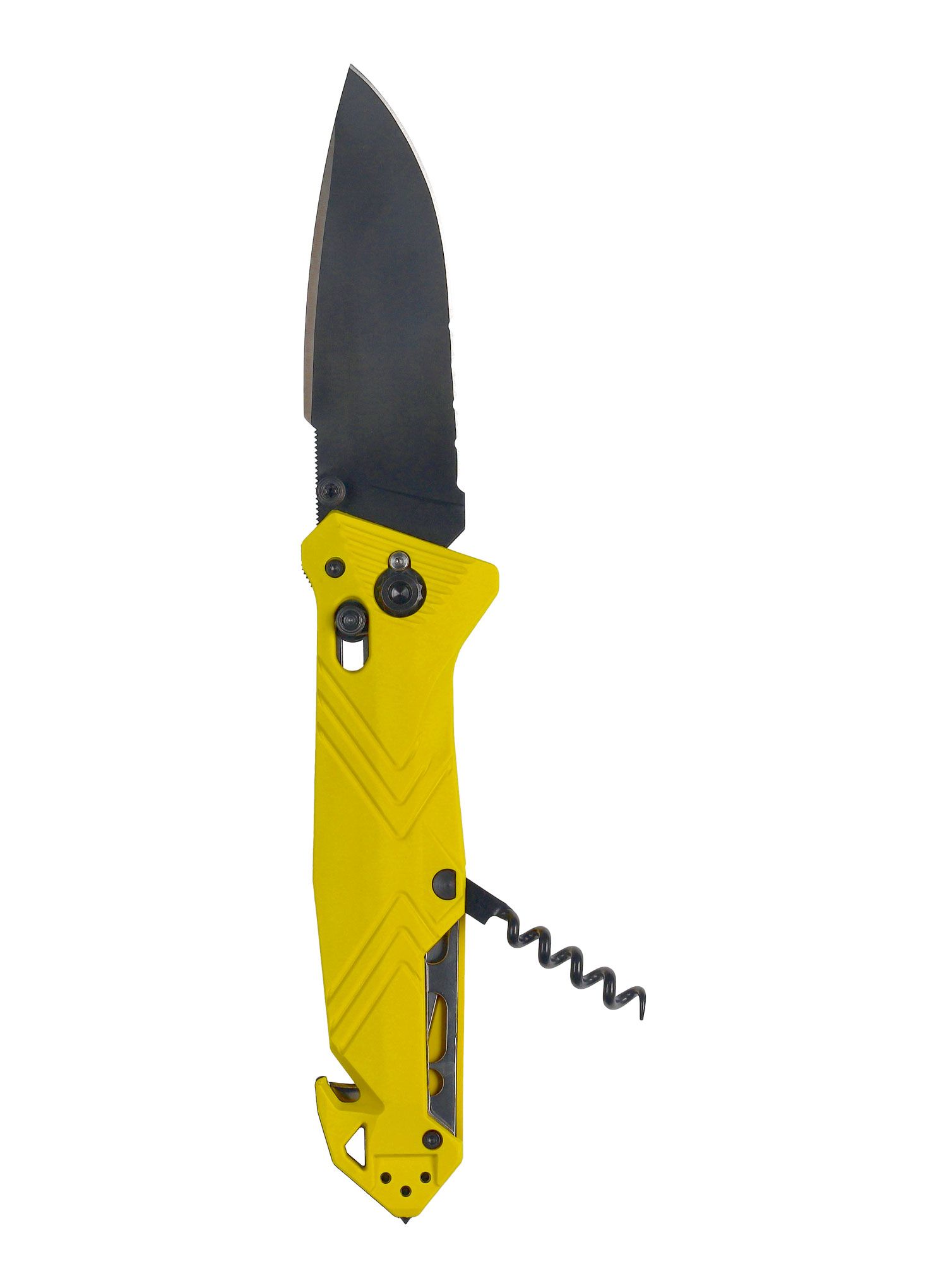 Ніж туристичний складний TB Outdoor CAC Serration - yellow
