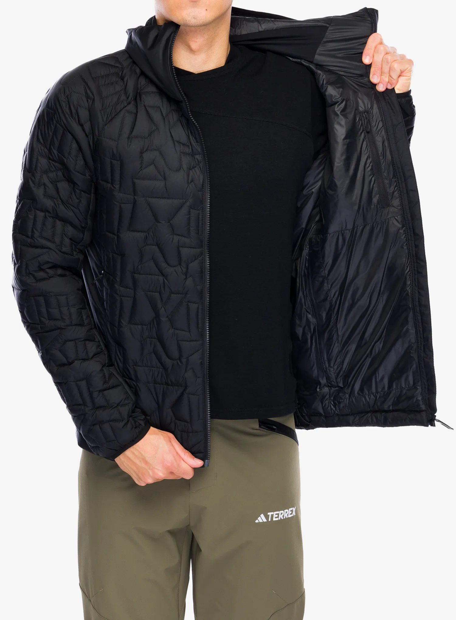 Куртка утеплена adidas TERREX Xperior PrimaLoft Loose Fill Insulated Hooded Jkt - black
