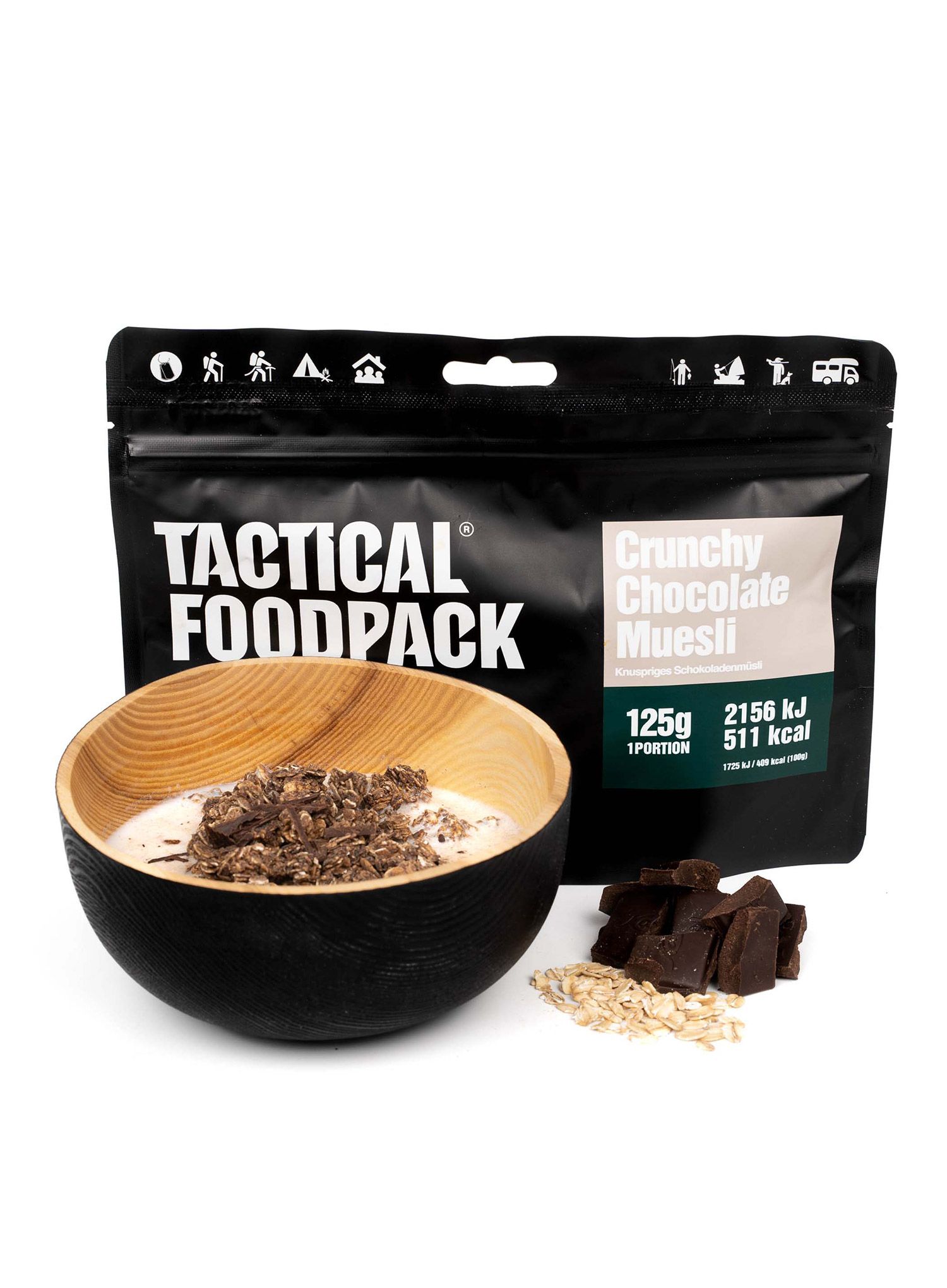 Сублімована Tactical Foodpack Crunchy Chocolate Muesli 275 g