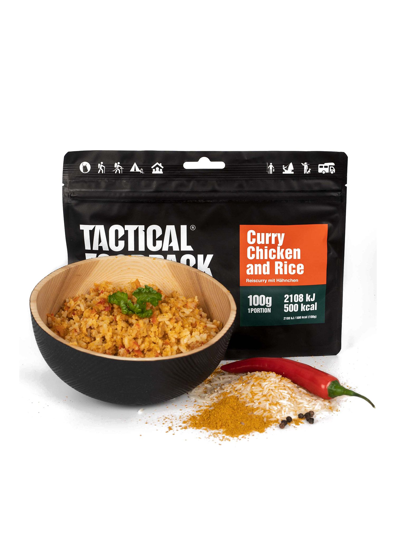 Сублімована Tactical Foodpack Curry Chicken and Rice 400 g
