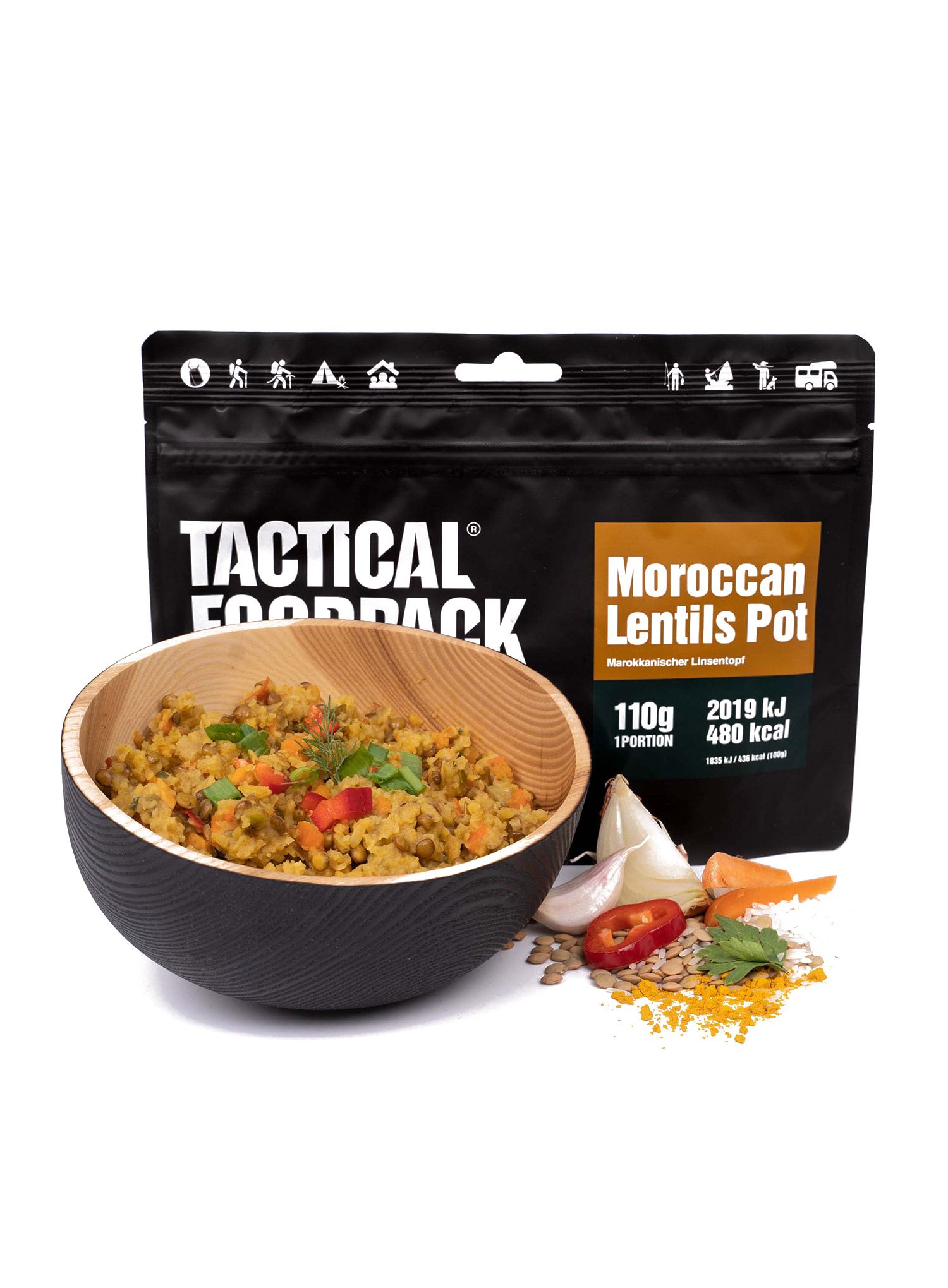Сублімована Tactical Foodpack Moroccan Lentils Pot 410 g