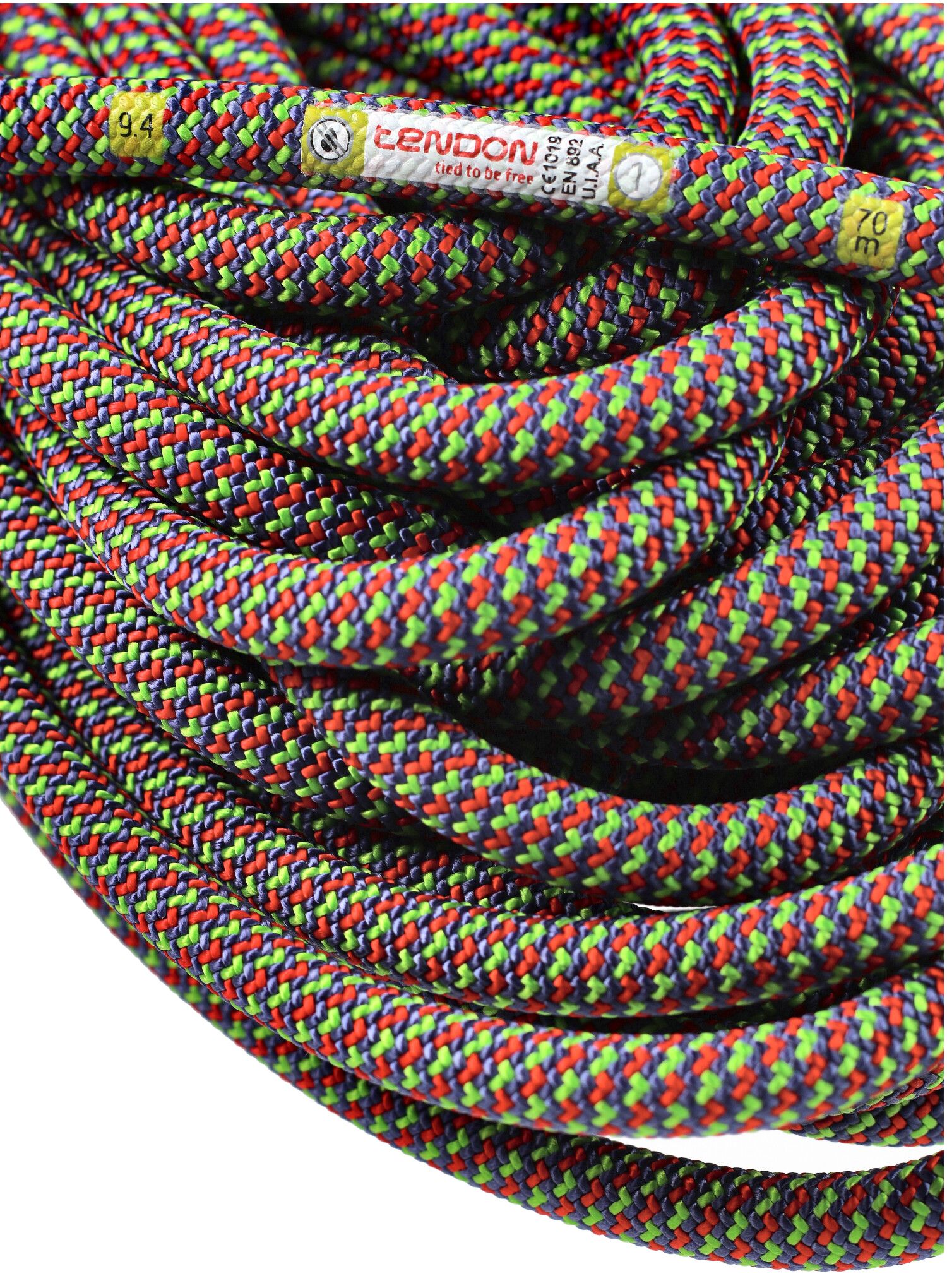 Мотузка для альпінізму Tendon Master 9.4 mm 70 m - green/red