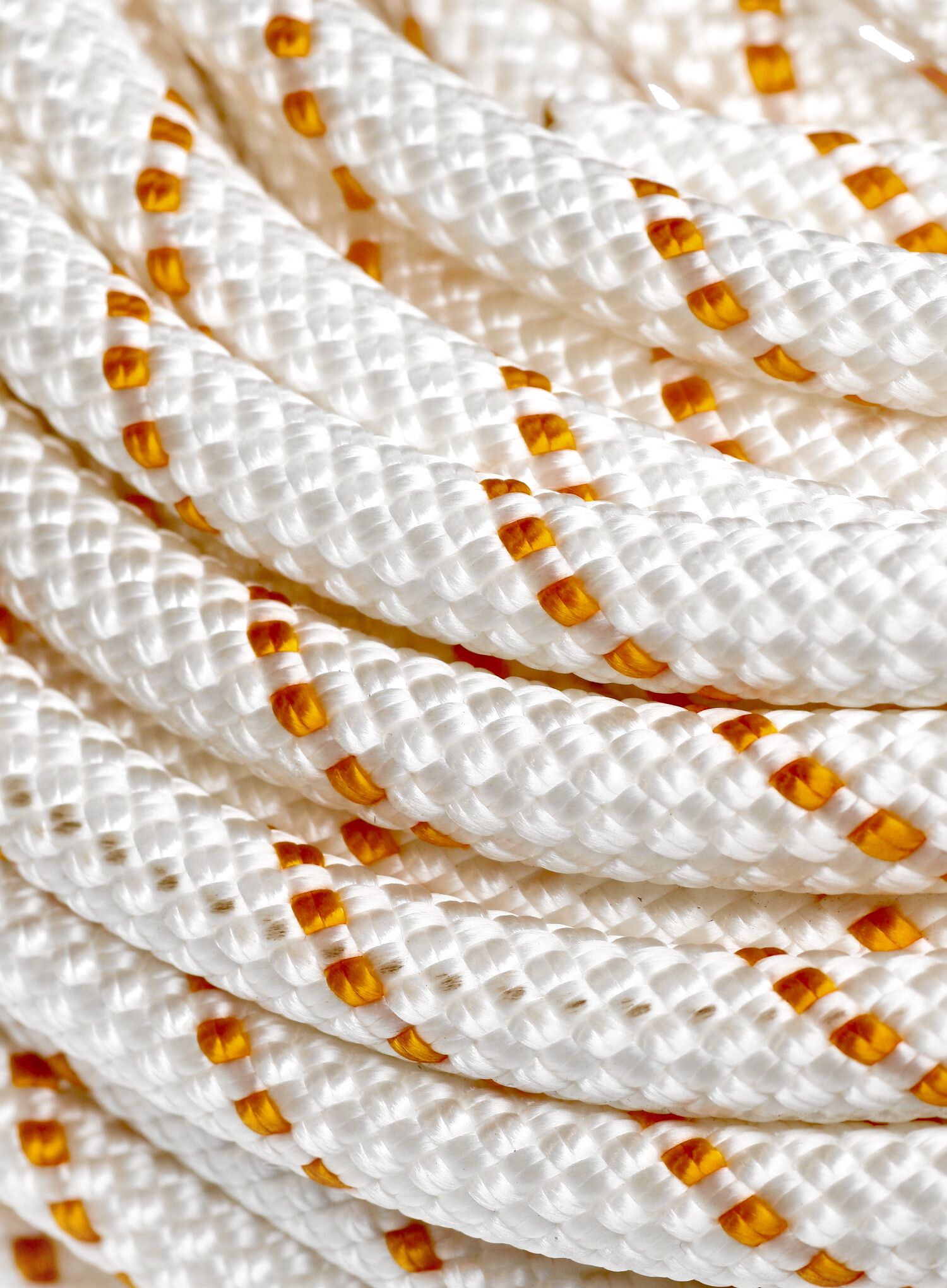 Мотузка статична Tendon Speleo 9 mm - white/orange