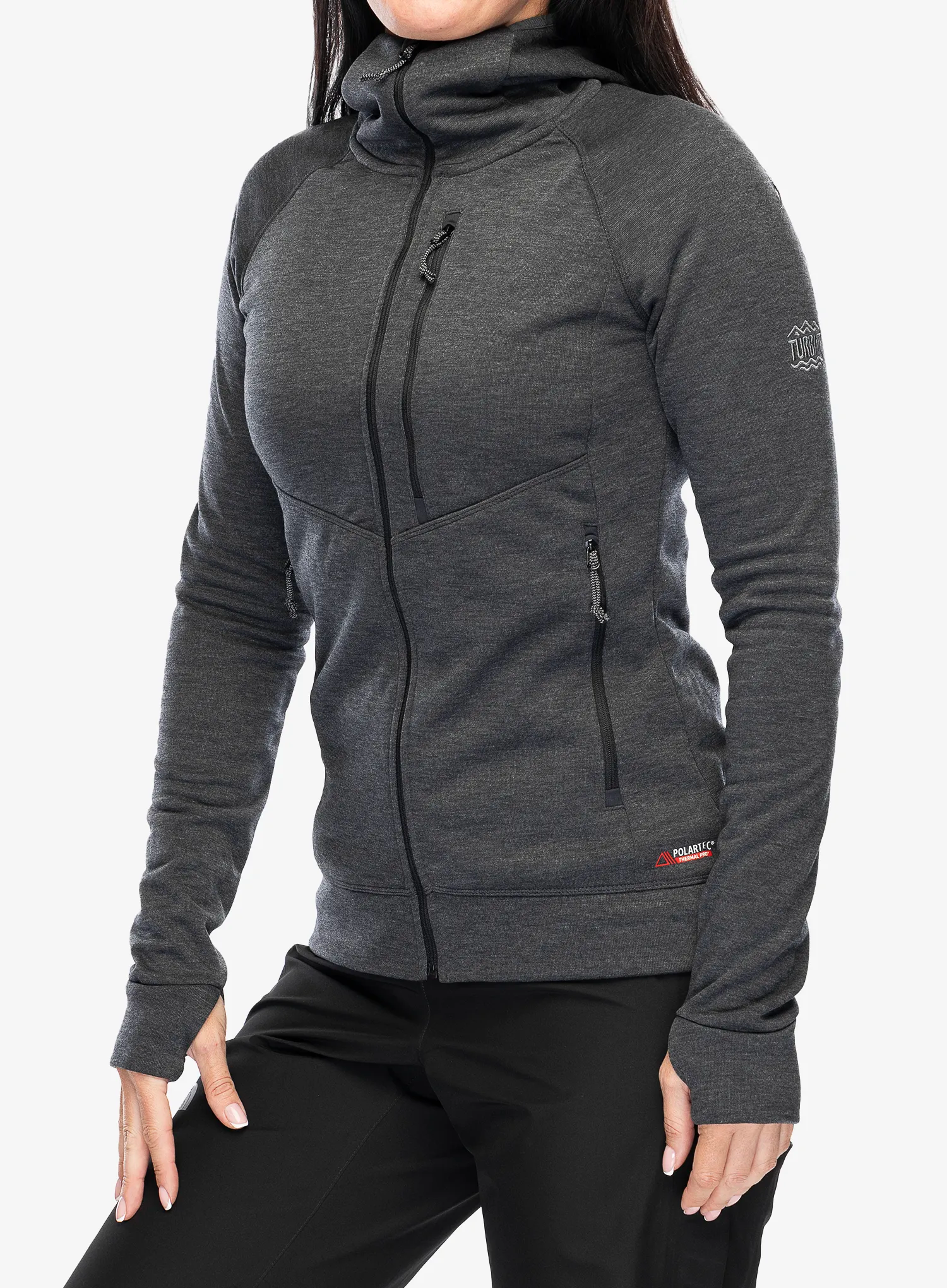 Кофта флісова жіноча Turbat Peak Fleece - jet black