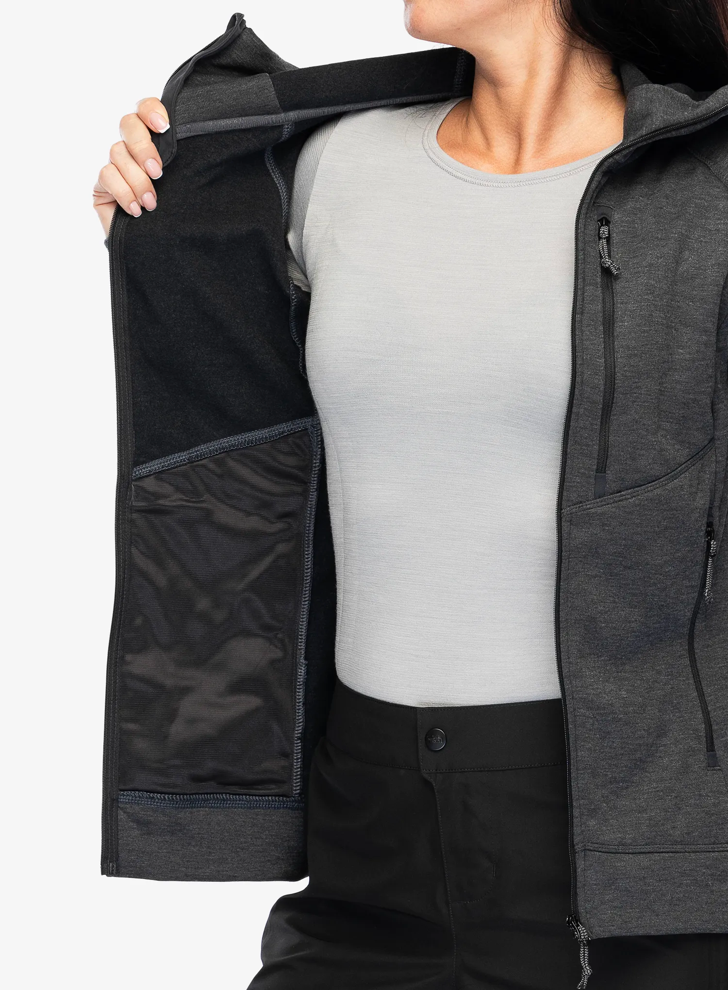 Кофта флісова жіноча Turbat Peak Fleece - jet black