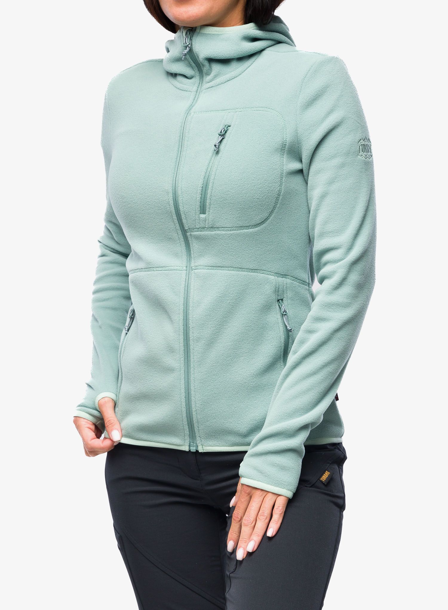 Кофта з каптуром жіноча Turbat Summit Fleece - iceberg green