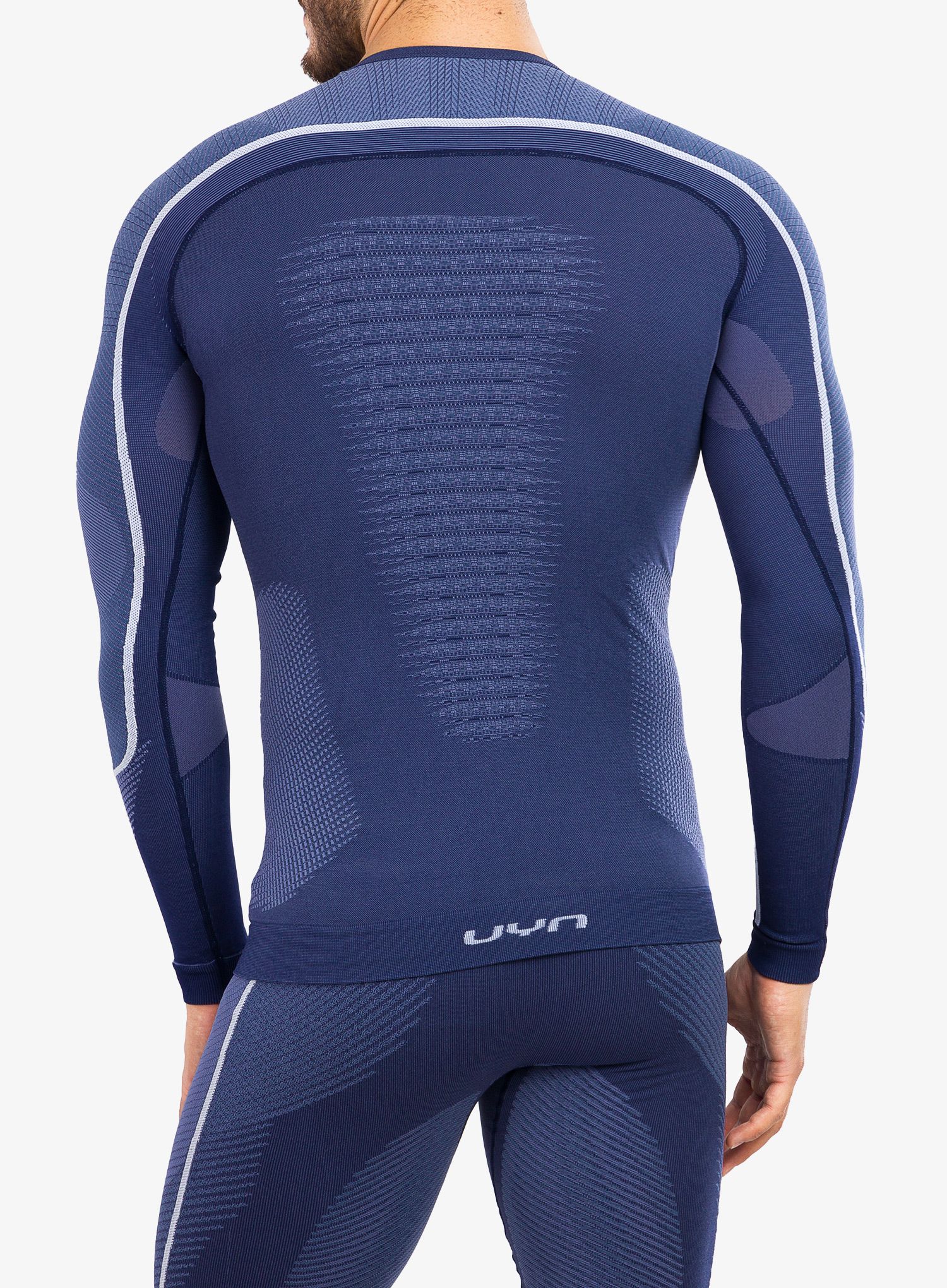 Термокофта UYN Man Ambityon UW Shirt LS - deep blue/avio/white
