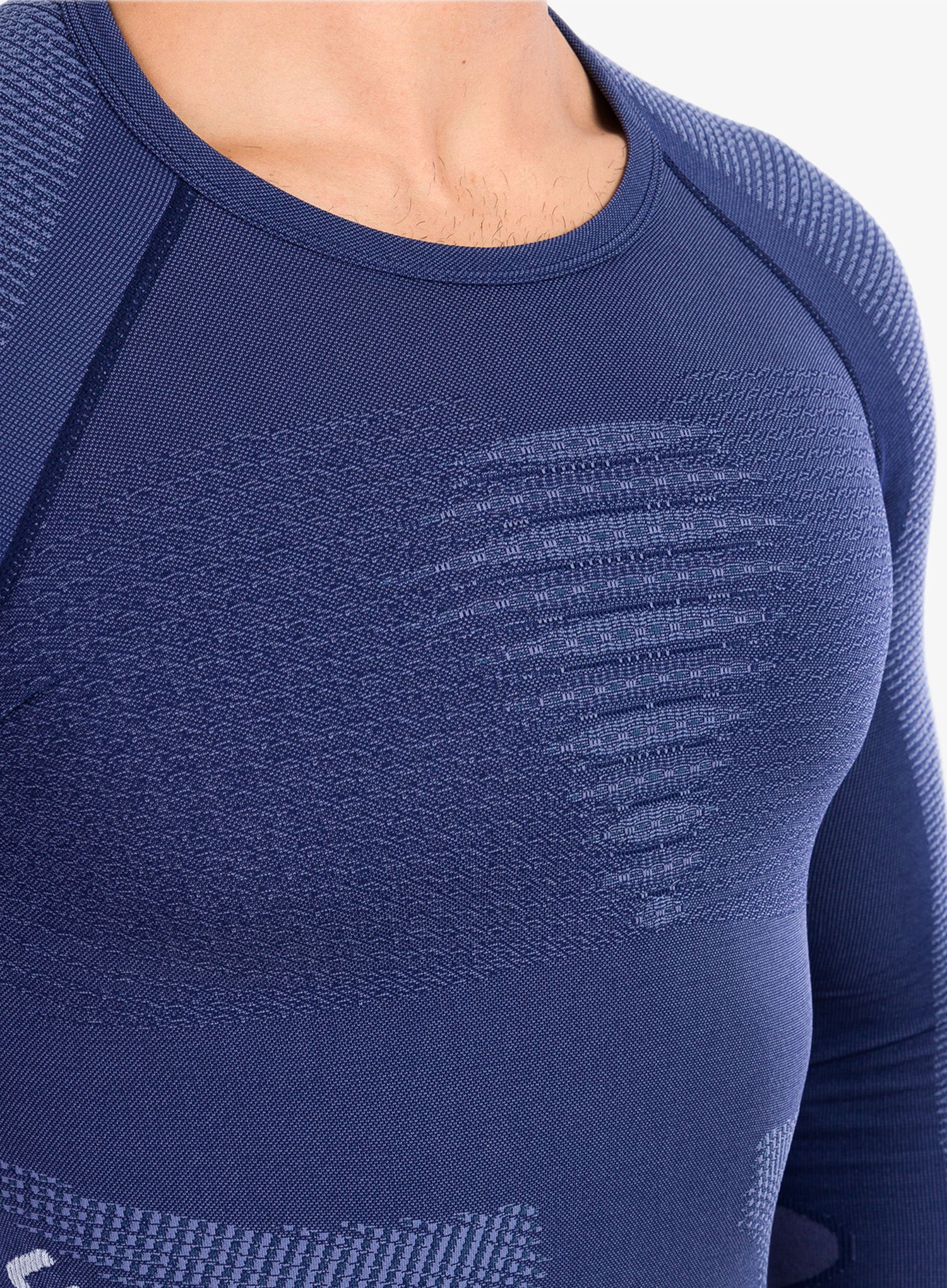 Термокофта UYN Man Ambityon UW Shirt LS - deep blue/avio/white