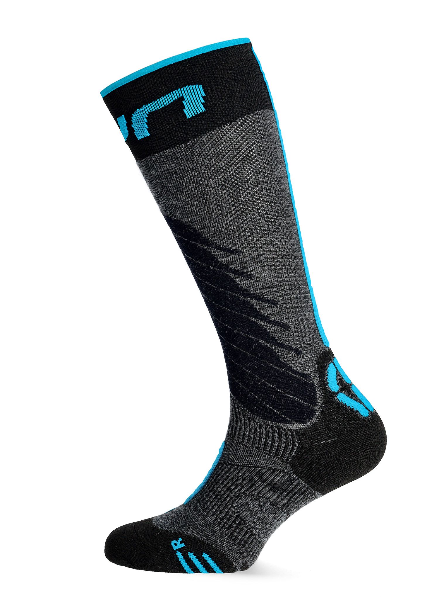 Шкарпетки UYN Man Ski One Merino Socks - anthracite/turquise