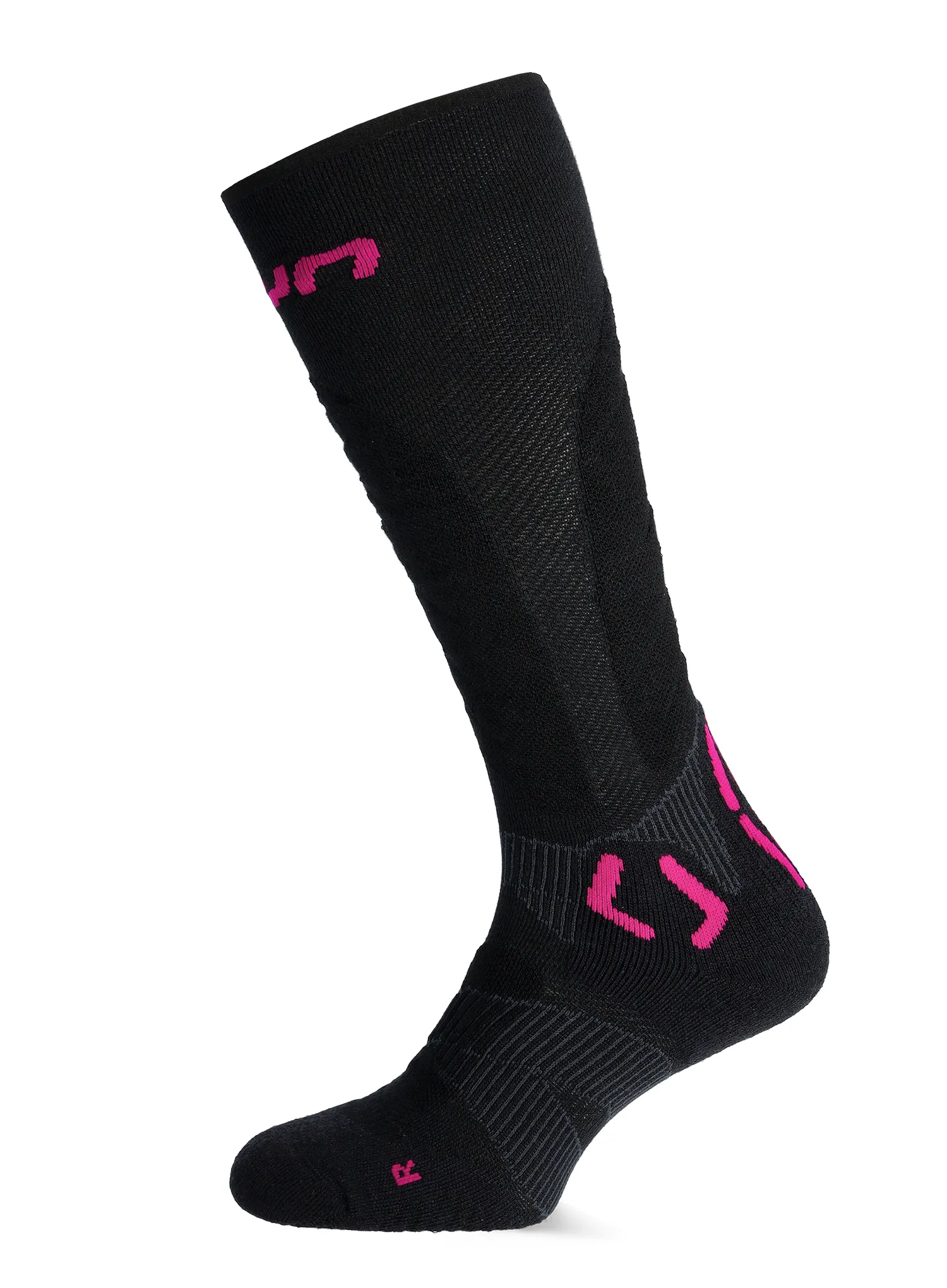 Шкарпетки жіночі UYN Ski Touring One Bio Socks - black/pink yarrow