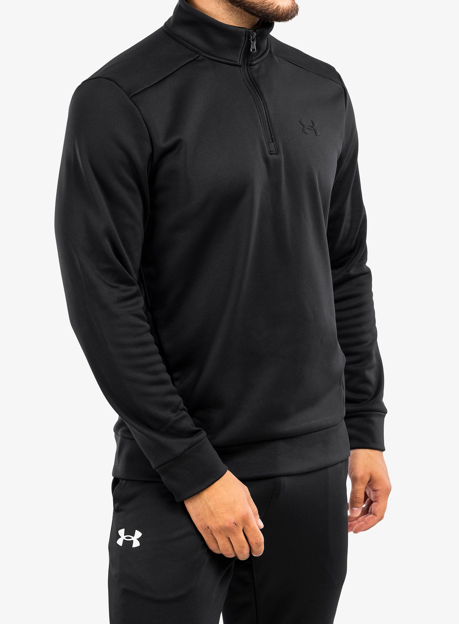 Кофта Under Armour UA Armour Fleece 1/4 Zip - black/black