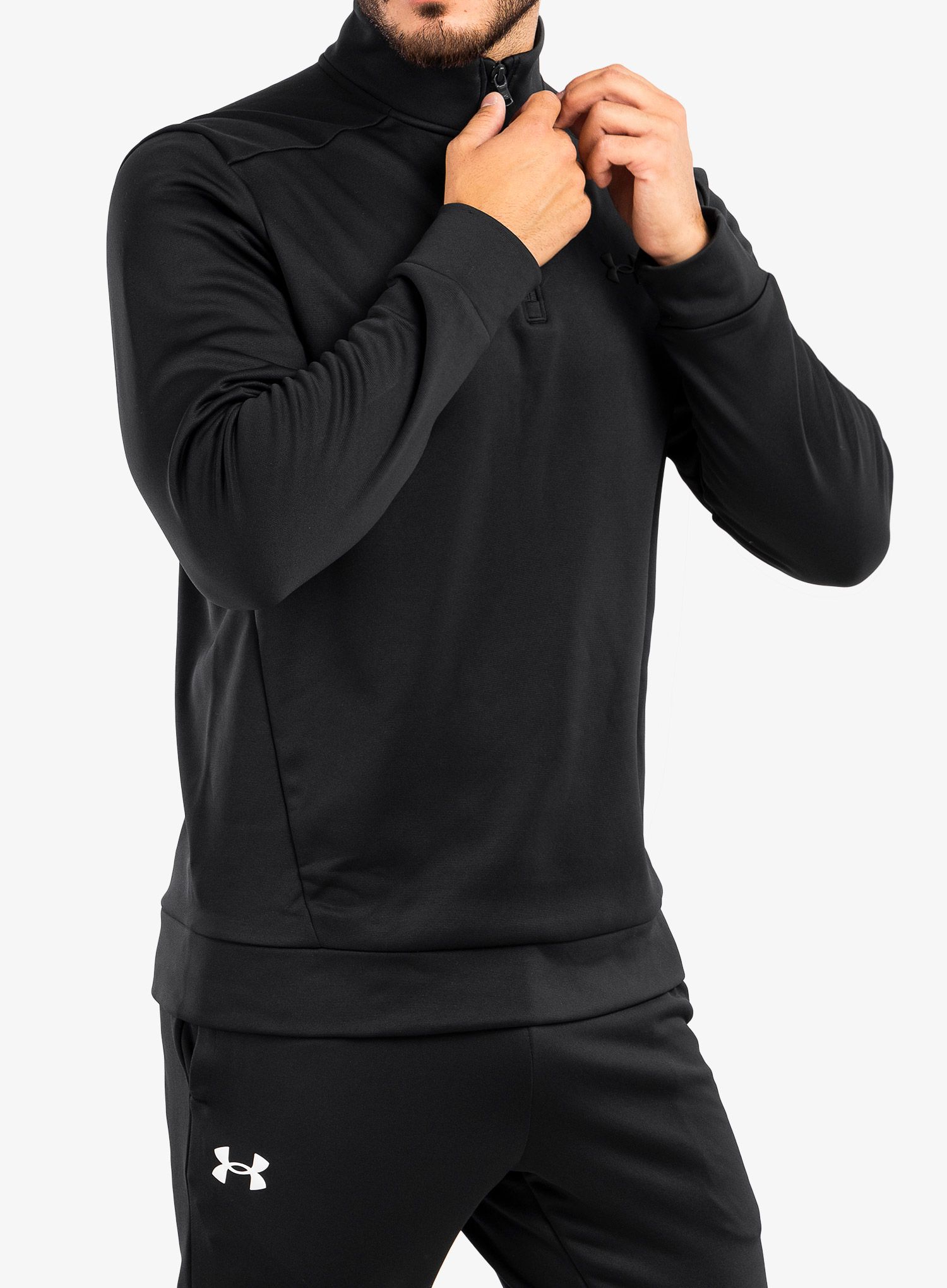 Кофта Under Armour UA Armour Fleece 1/4 Zip - black/black