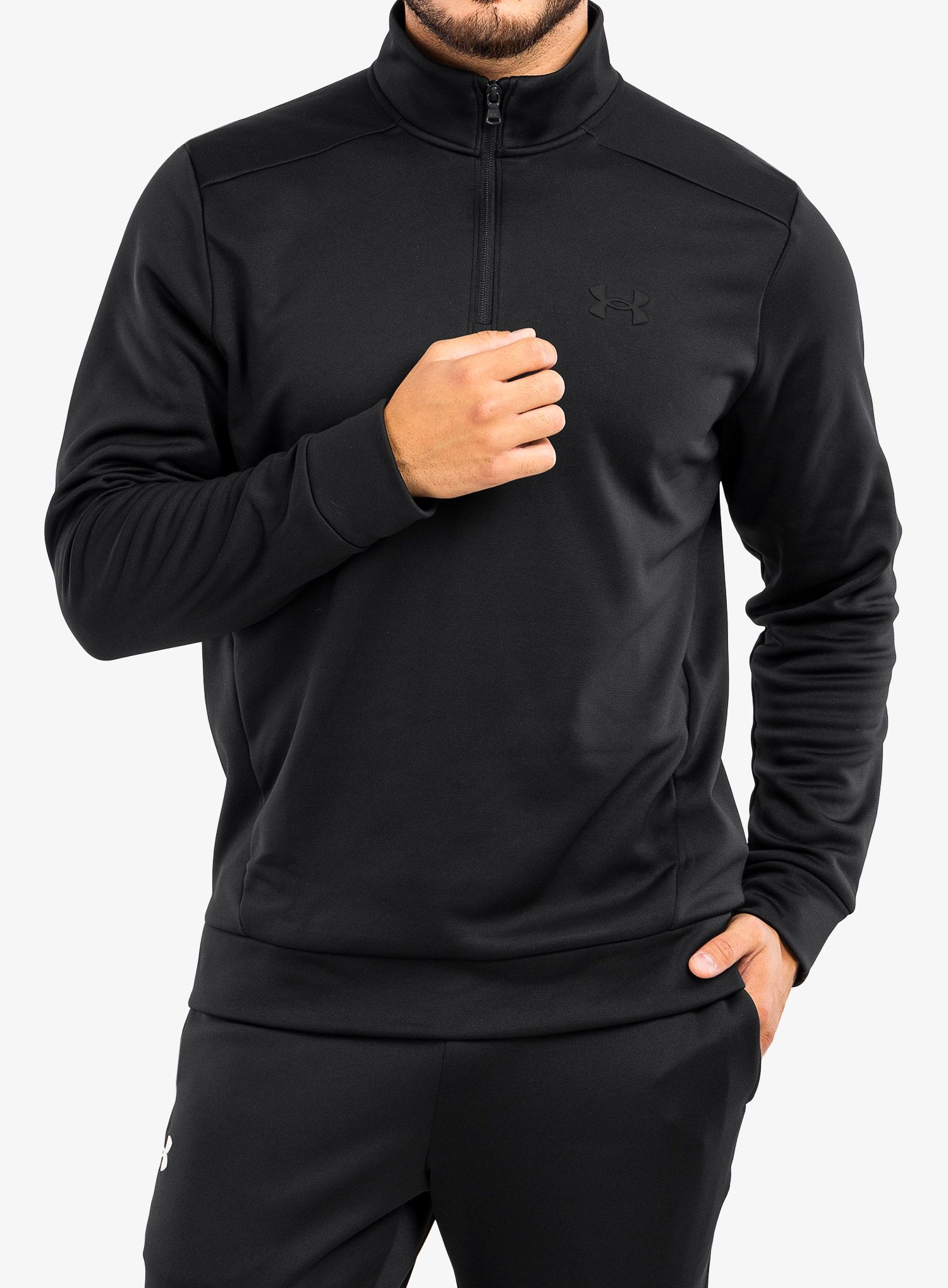 Кофта Under Armour UA Armour Fleece 1/4 Zip - black/black