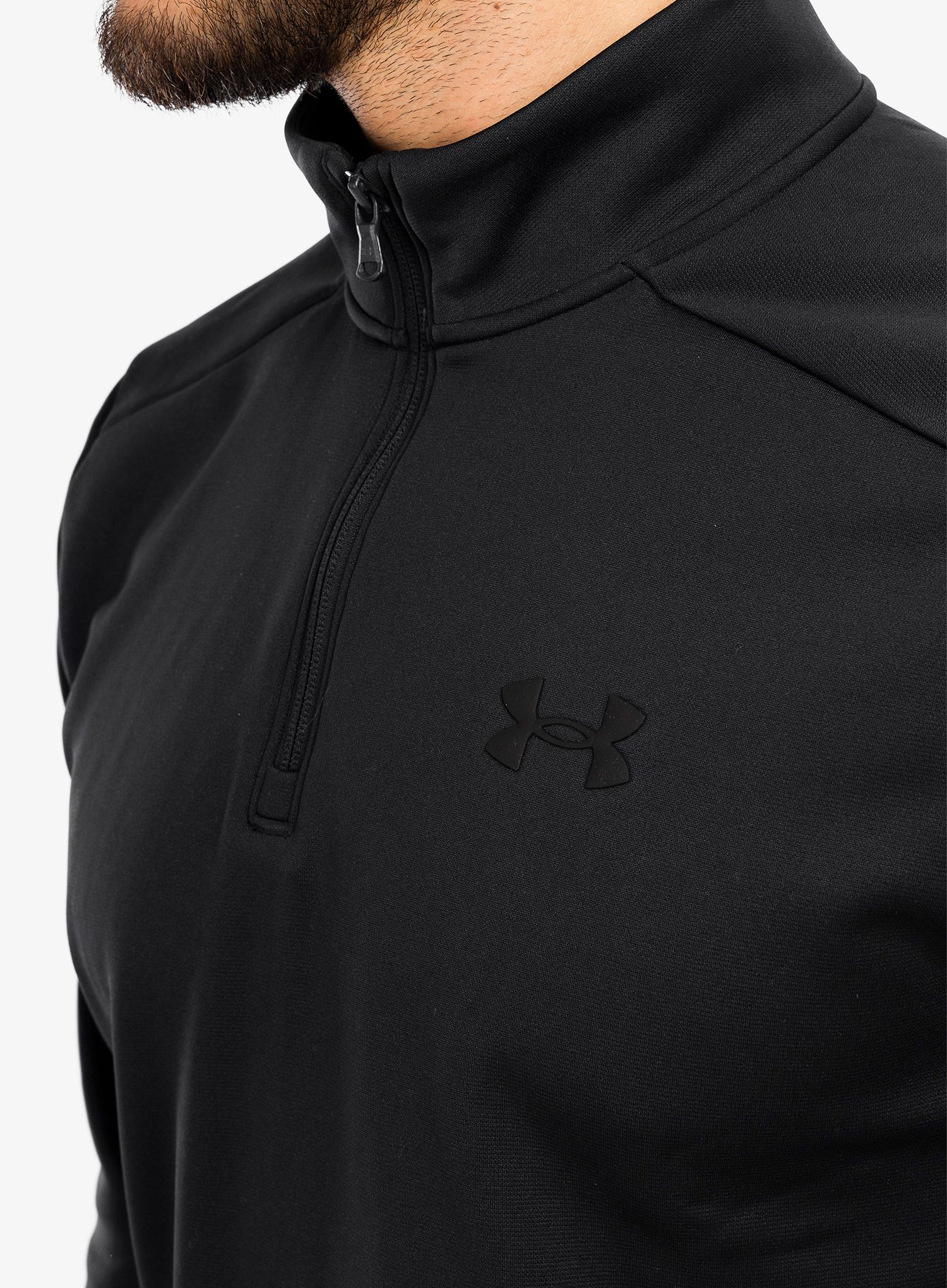 Кофта Under Armour UA Armour Fleece 1/4 Zip - black/black