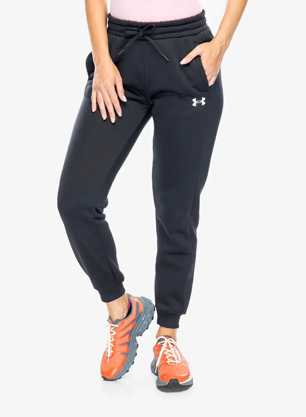 Штани жіночі Under Armour Armour Fleece Joggers - black/white