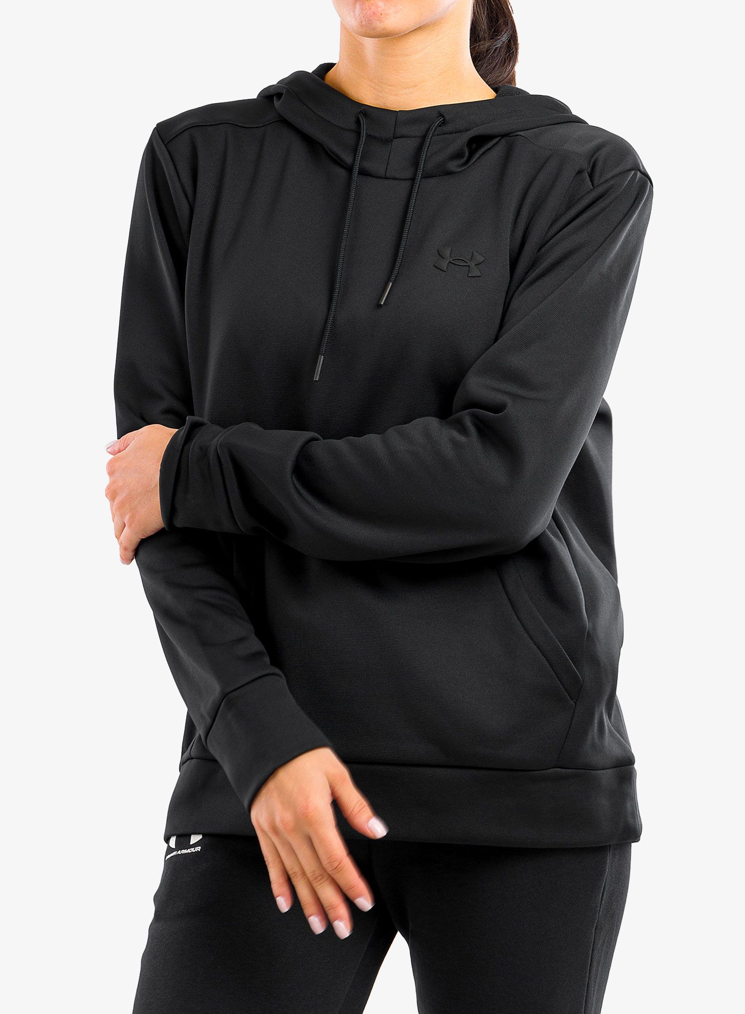 Кофта жіноча Under Armour Armour Fleece LC Hoodie - black/black