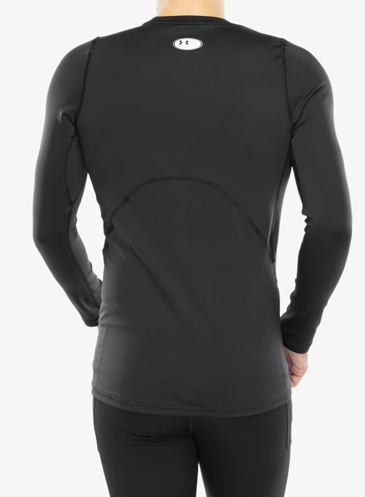 Кофта Under Armour ColdGear Fitted Crew - black/white