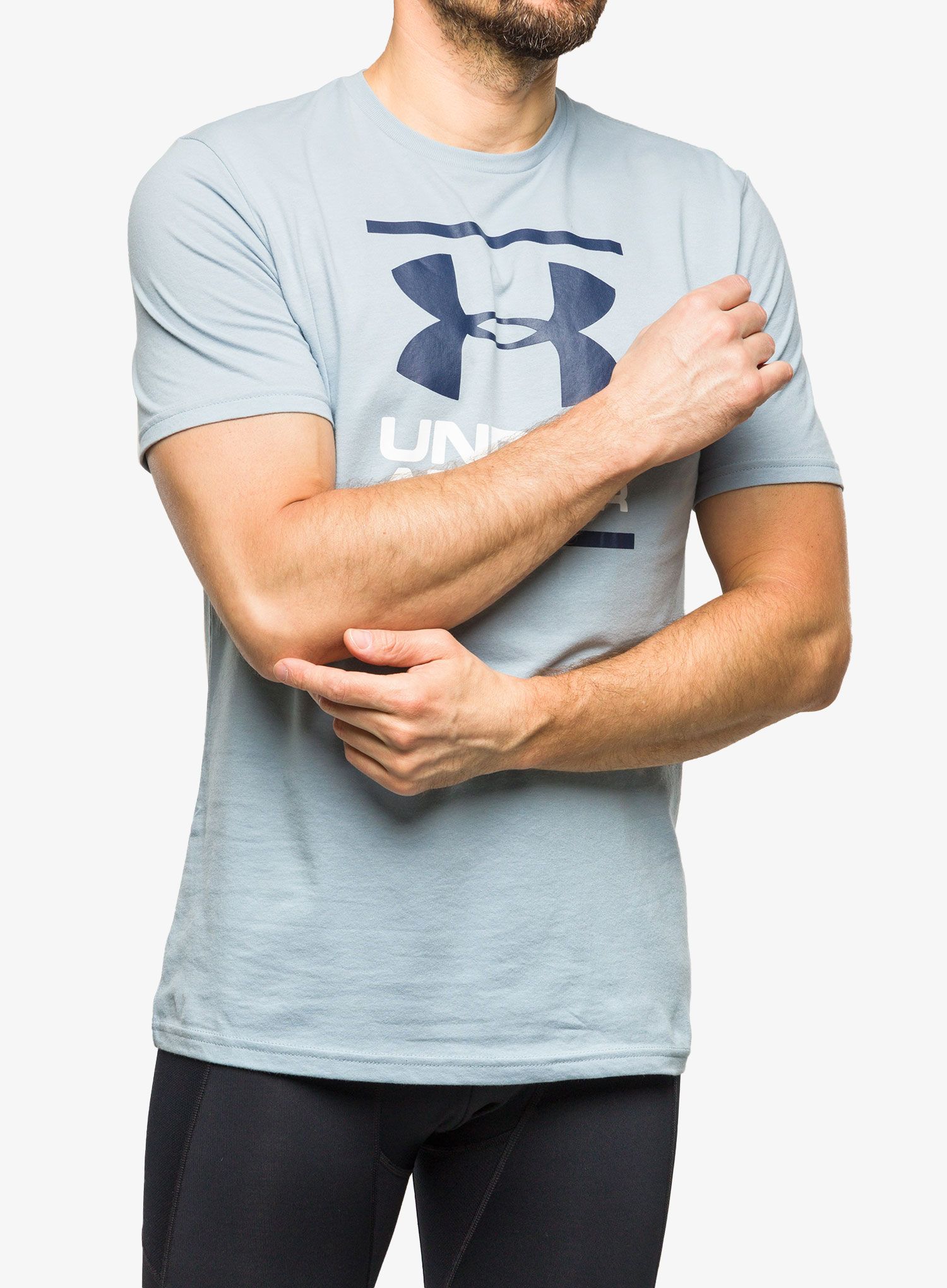 Футболка Under Armour GL Foundation SS T - harbor blue/white