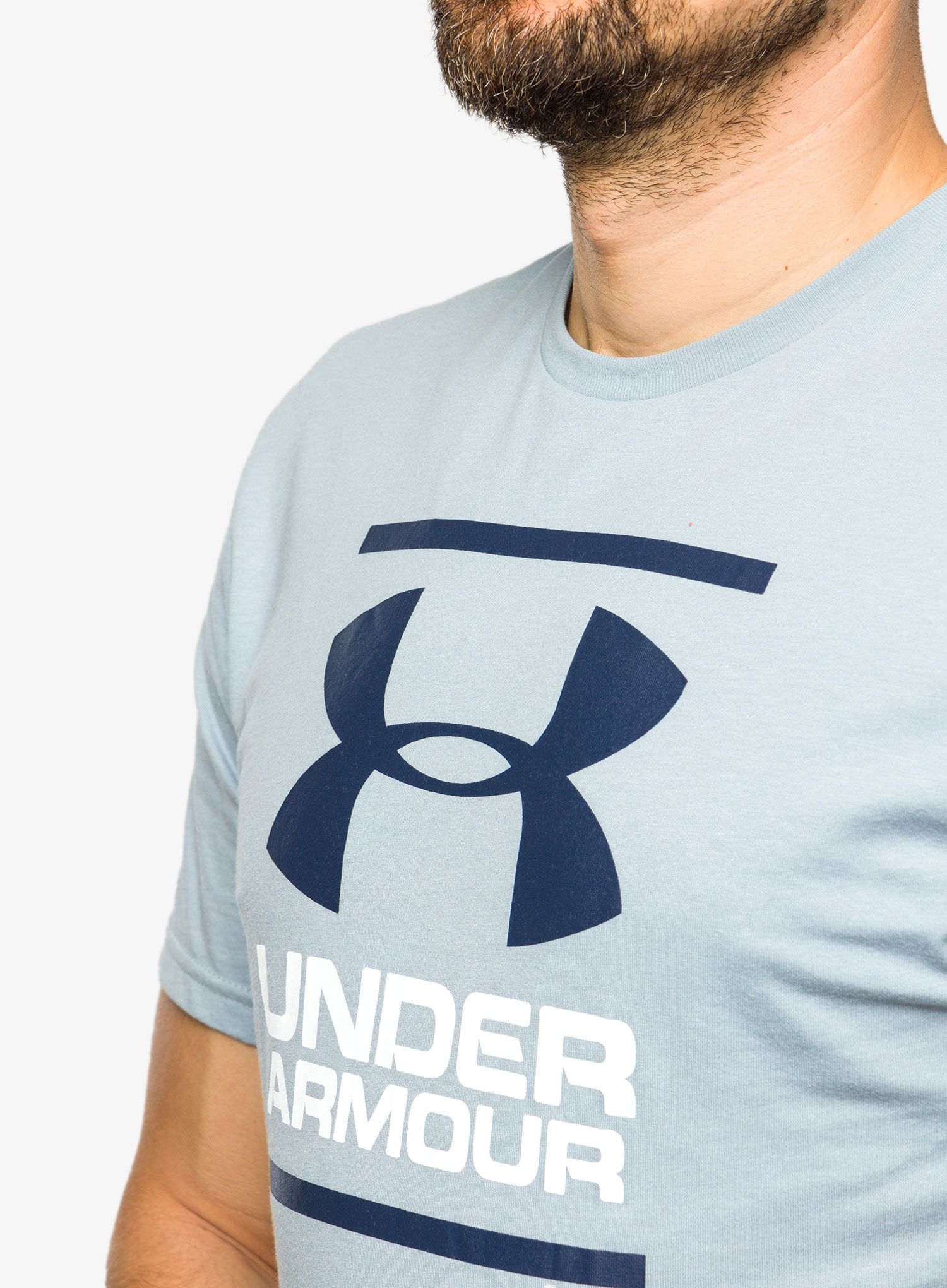Футболка Under Armour GL Foundation SS T - harbor blue/white