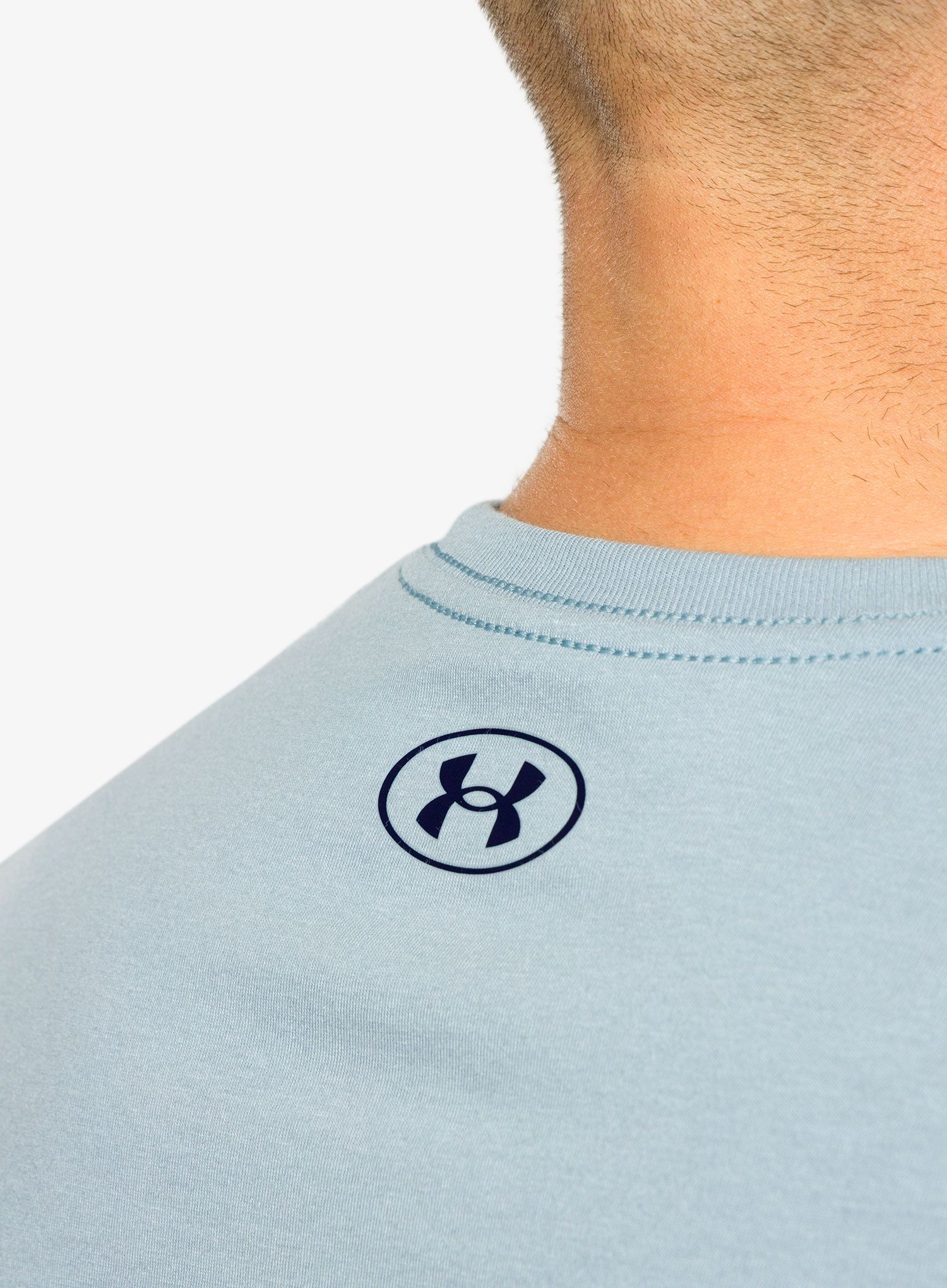 Футболка Under Armour GL Foundation SS T - harbor blue/white