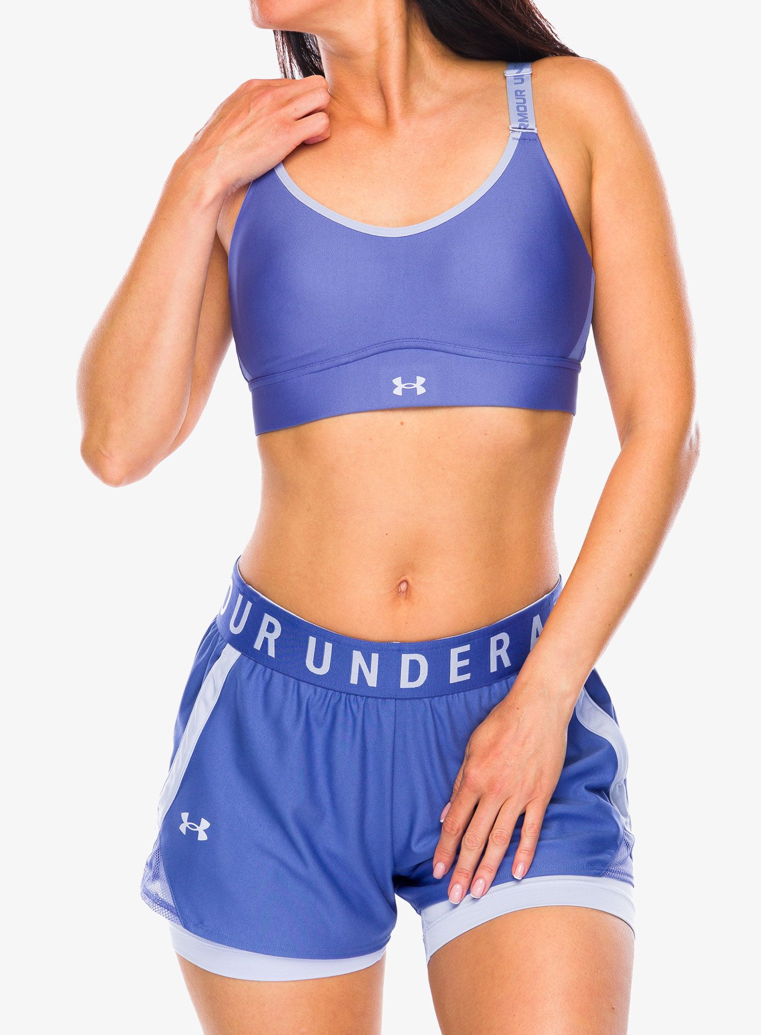 Топ спортивний Under Armour Infinity 2.0 Mid Sports Bra - starlight/celeste