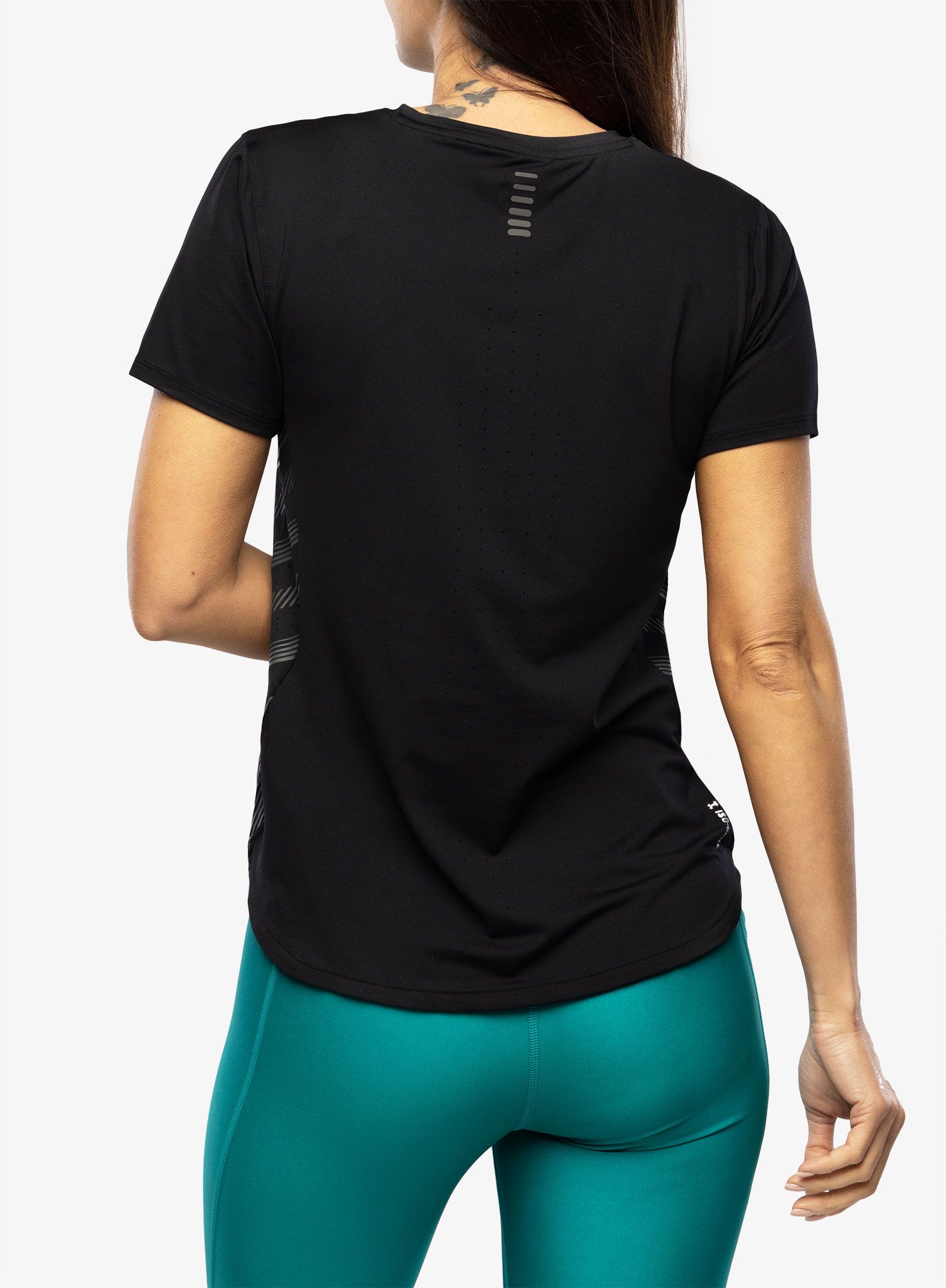 Футболка для бігу жіноча Under Armour Iso-Chill Laser Tee II - black/pitch gray/reflective