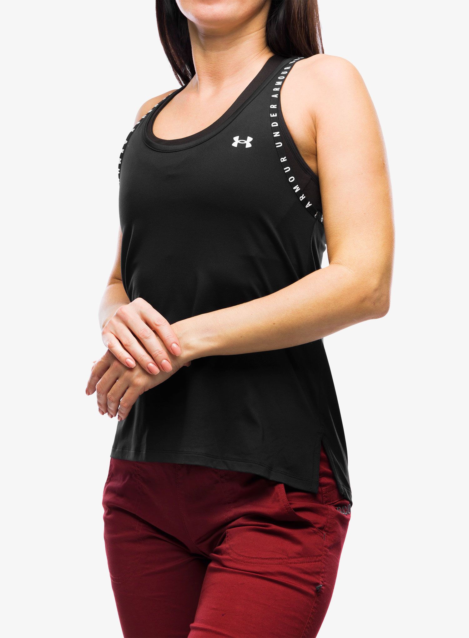 Футболка жіноча Under Armour Knockout Tank - black/black/white