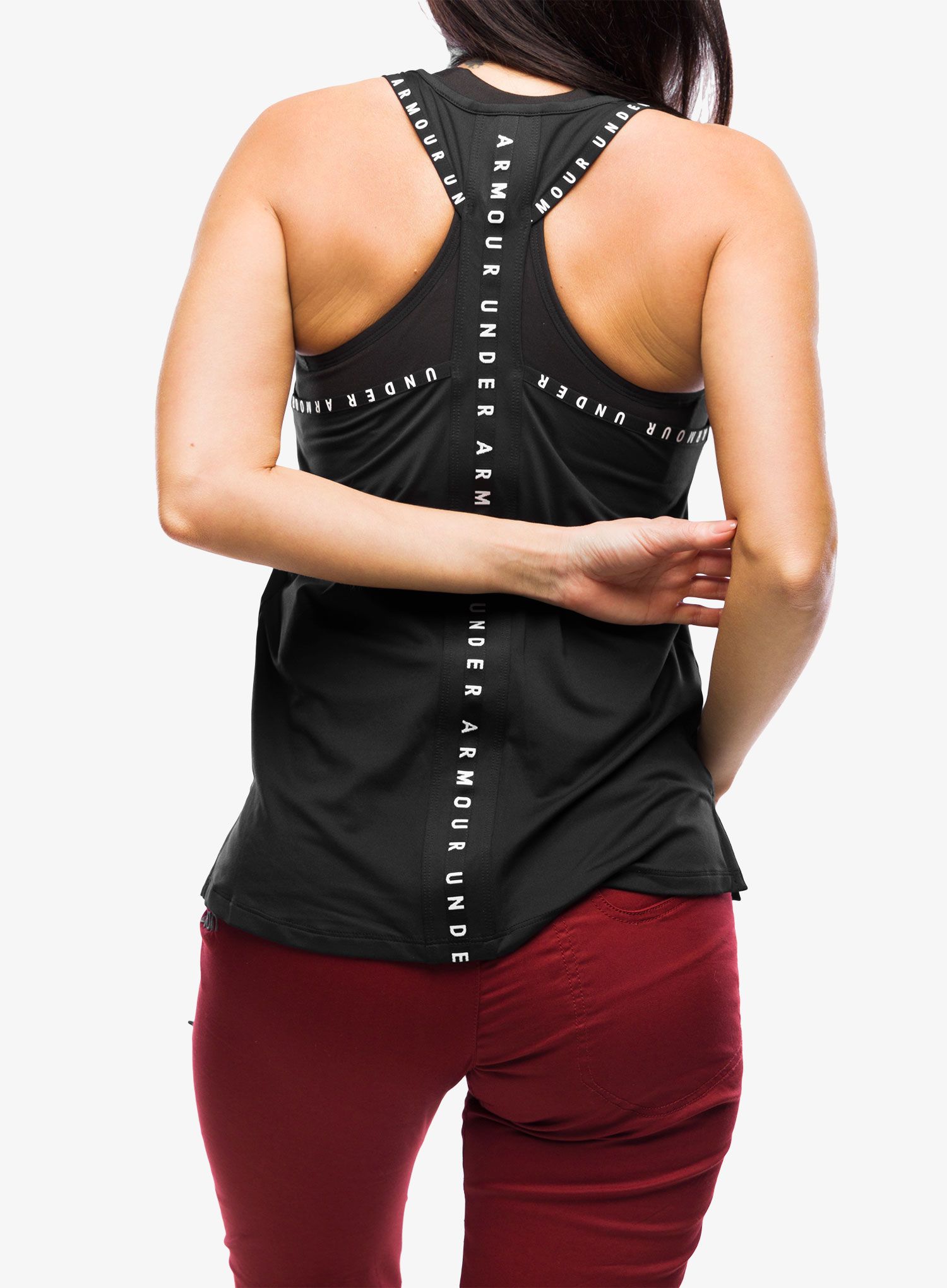 Футболка жіноча Under Armour Knockout Tank - black/black/white