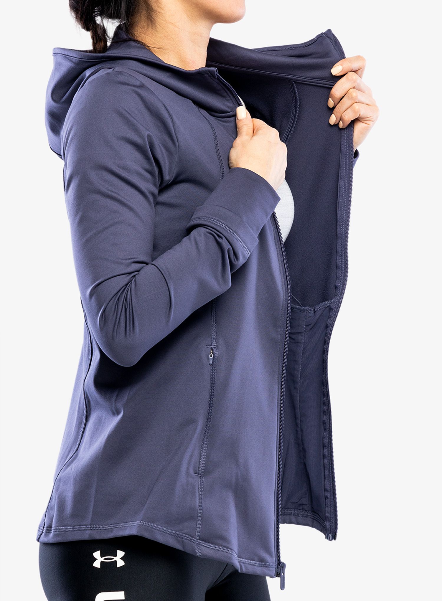 Кофта жіноча Under Armour Meridian Cold Weather Jacket - tempered steel/aurora purple