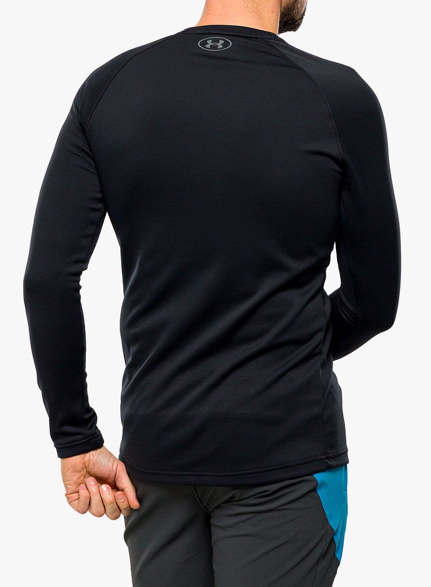Термокофта Under Armour Packaged Base 3.0 Crew - black/pitch gray