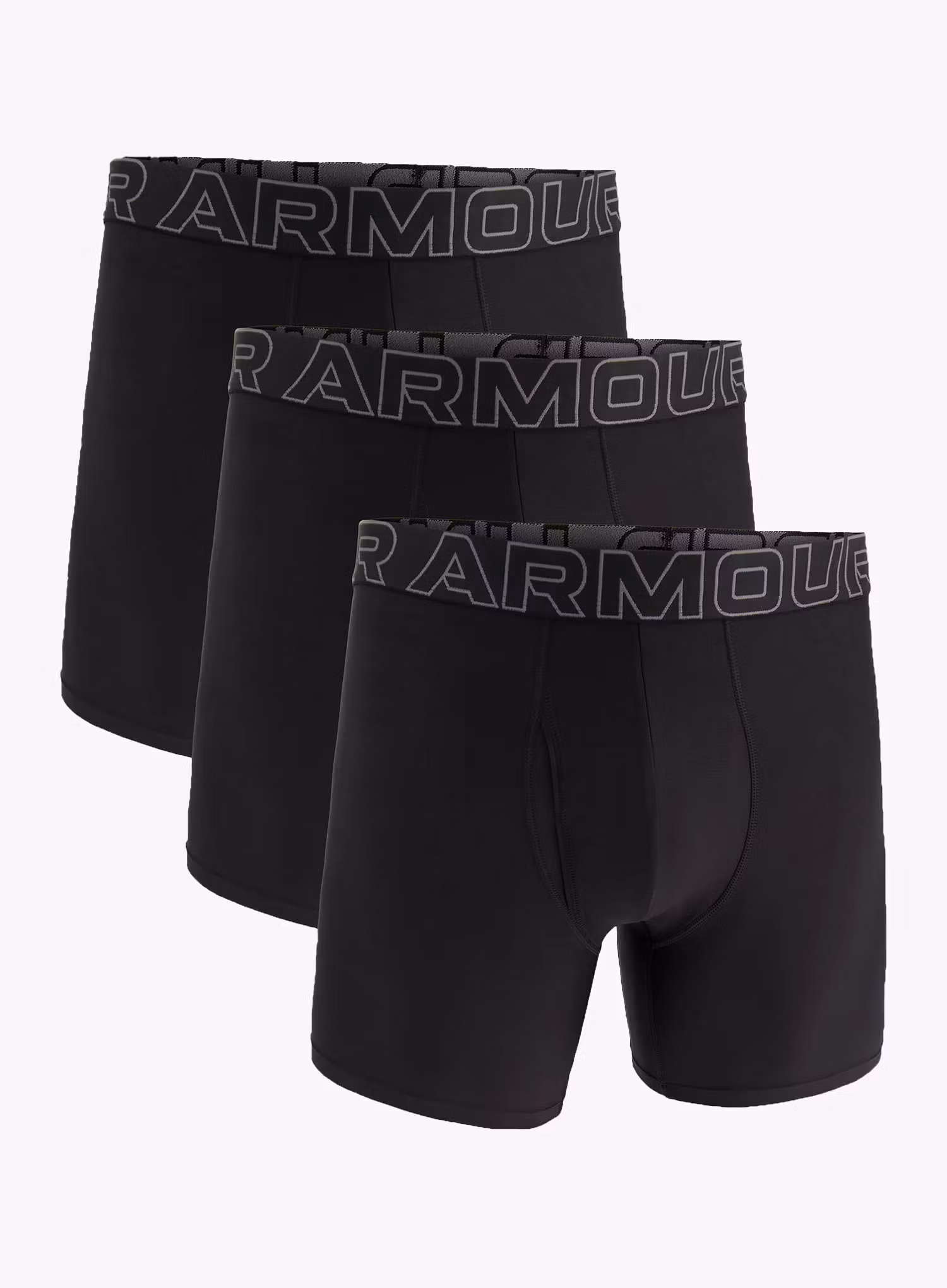 Боксери  Under Armour Performance Tech 6 in 3-Pack Boxerjock - black/black/castlerock