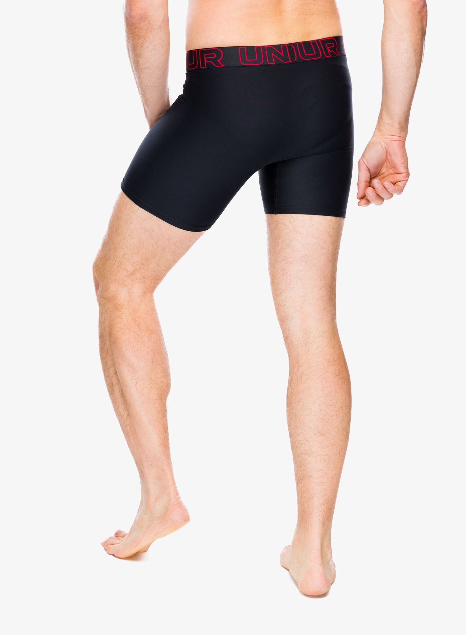Боксери  Under Armour Performance Tech 6 in 3-Pack Boxerjock - red/castlerock full heather