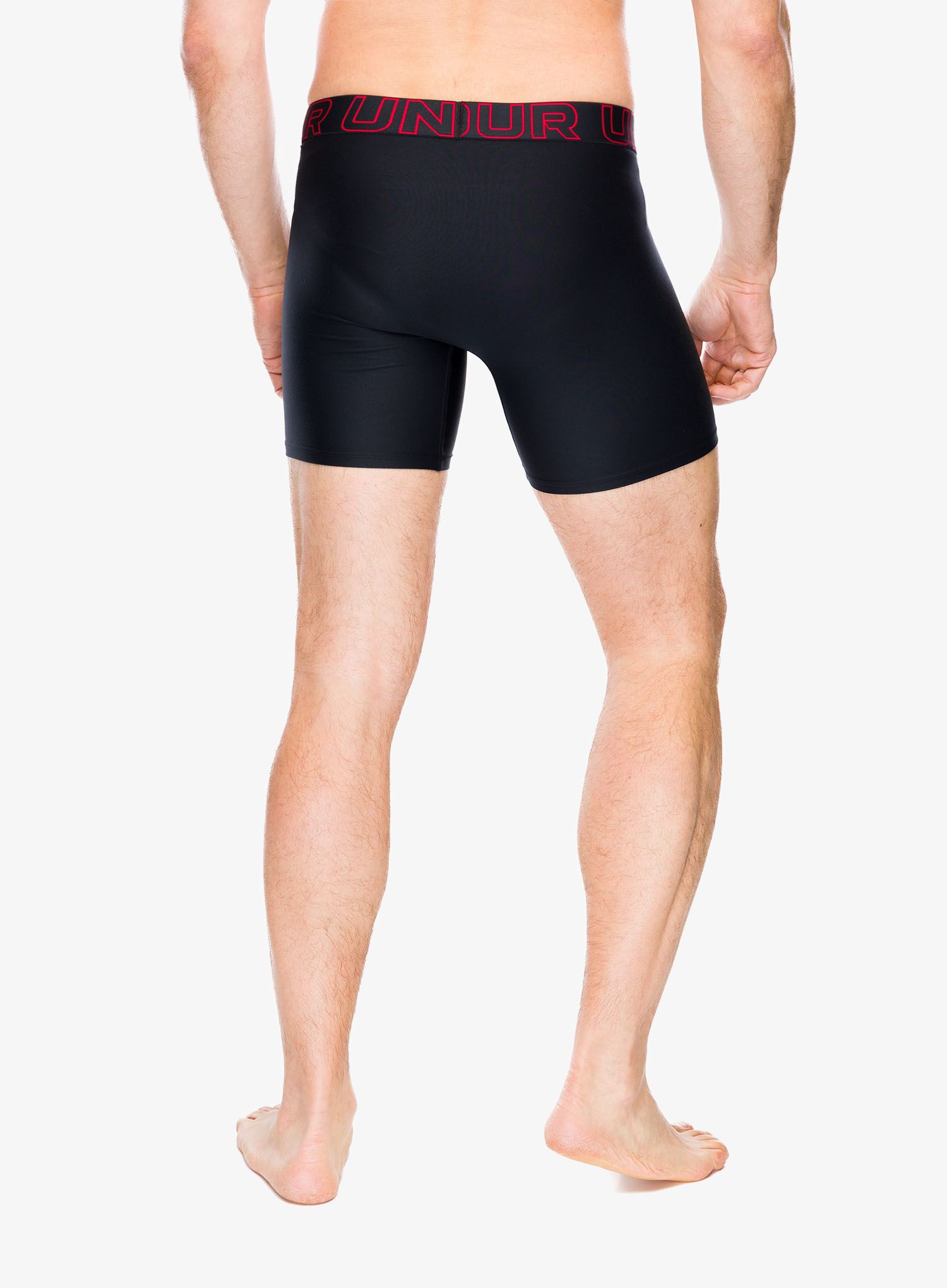 Боксери  Under Armour Performance Tech 6 in 3-Pack Boxerjock - red/castlerock full heather