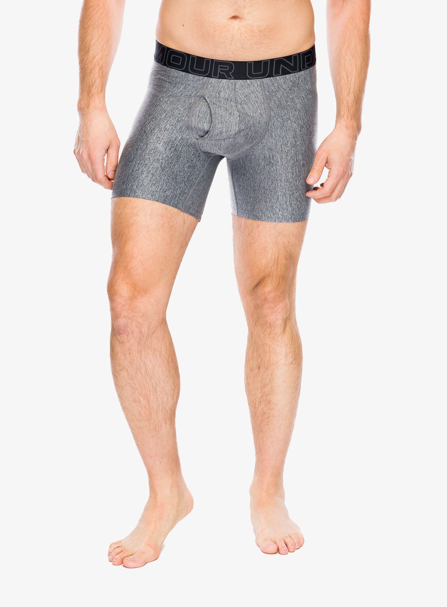 Боксери  Under Armour Performance Tech 6 in 3-Pack Boxerjock - red/castlerock full heather