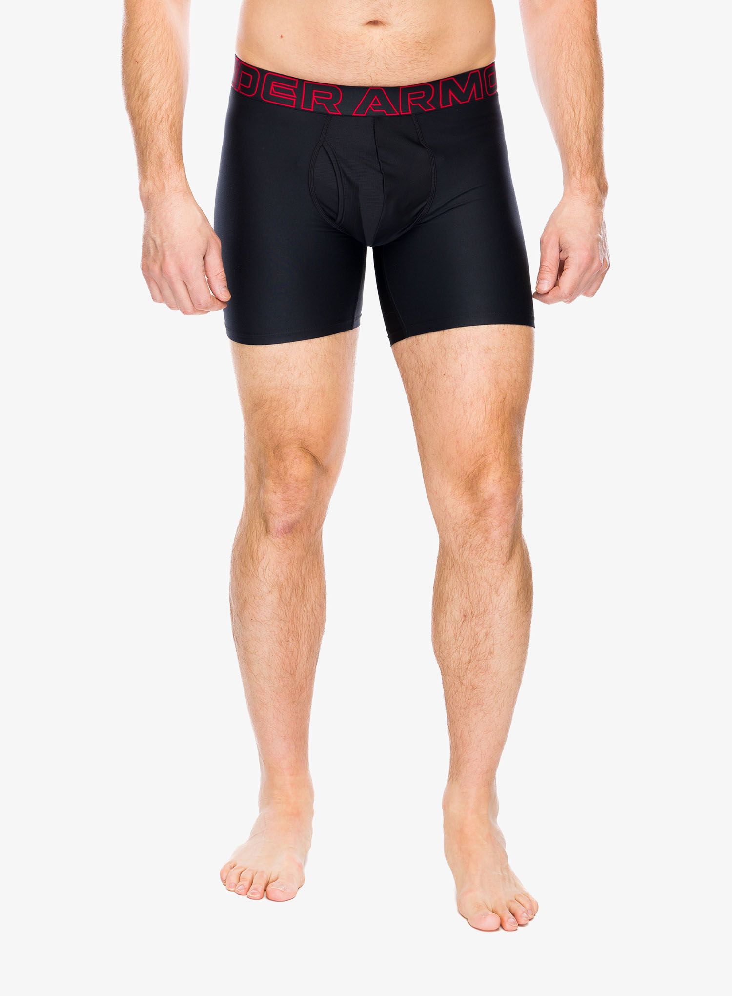 Боксери  Under Armour Performance Tech 6 in 3-Pack Boxerjock - red/castlerock full heather