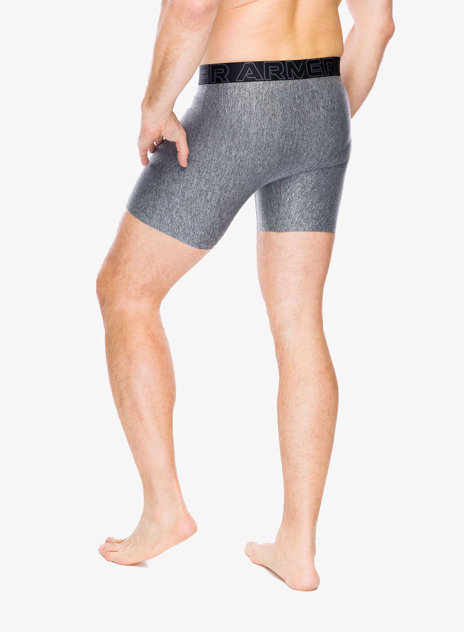 Боксери  Under Armour Performance Tech 6 in 3-Pack Boxerjock - red/castlerock full heather