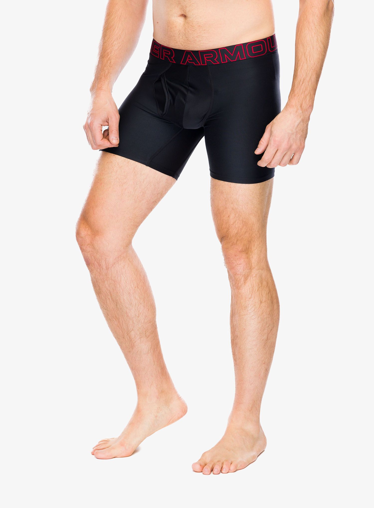 Боксери  Under Armour Performance Tech 6 in 3-Pack Boxerjock - red/castlerock full heather