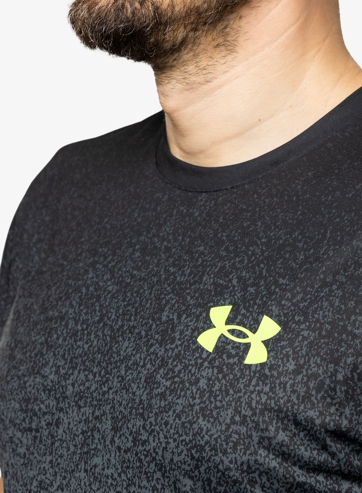 Футболка для бігу Under Armour Pro Elite SS - black/pitch gray/lime surge