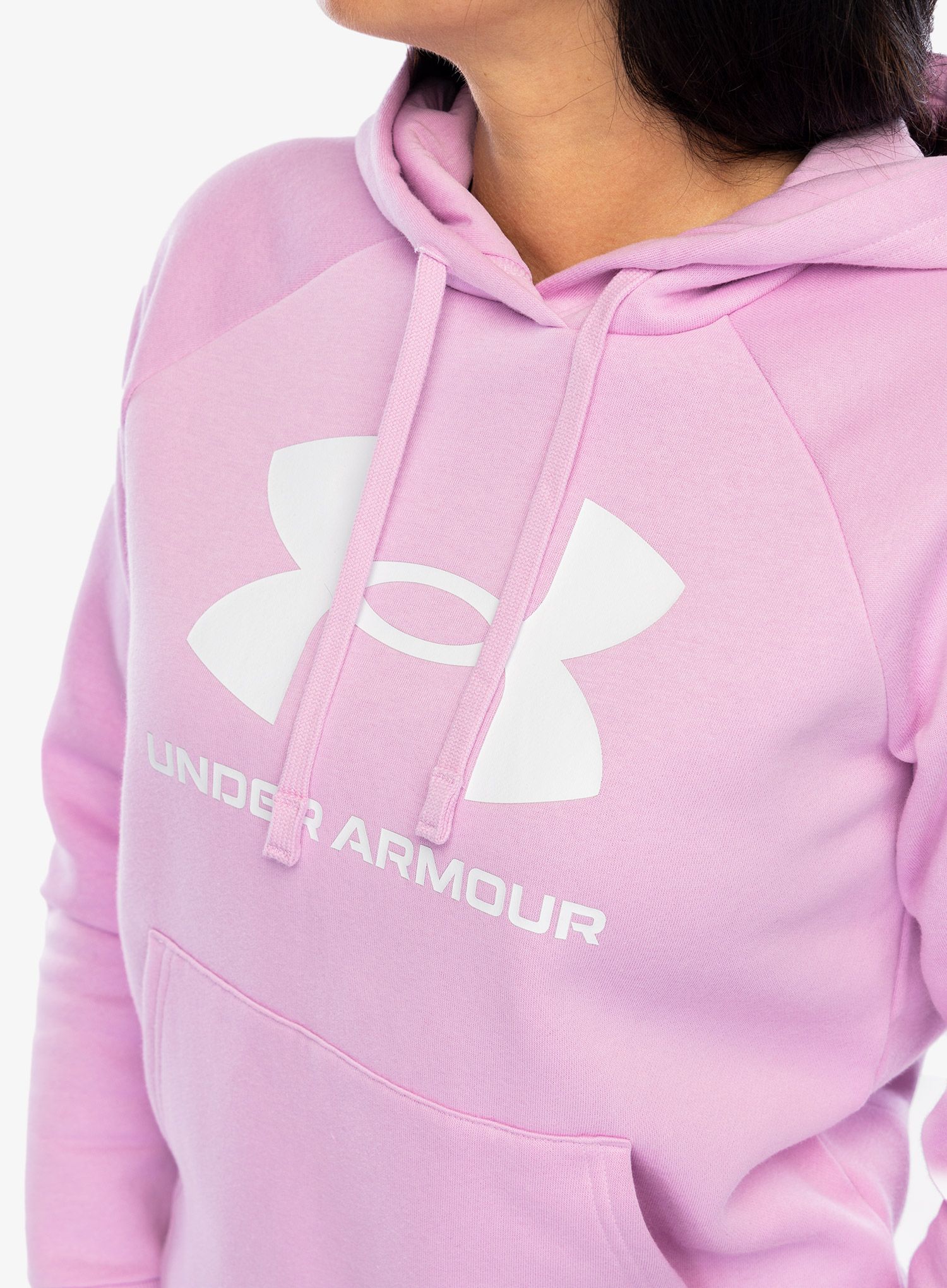 Кофта жіноча Under Armour Rival Fleece Big Logo Hoody - stellar pink/white