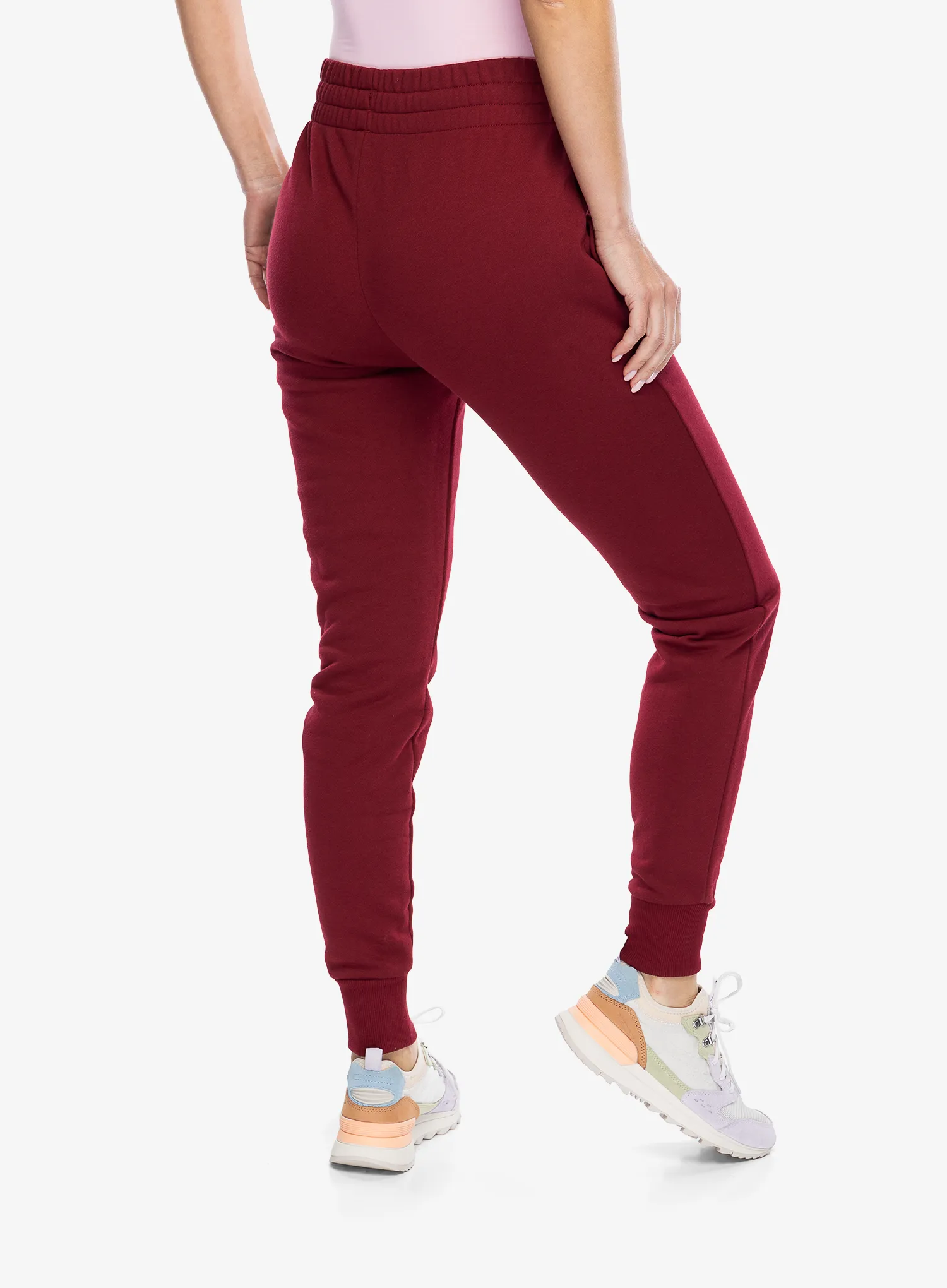 Штани жіночі Under Armour Rival Fleece Joggers - cardinal/white