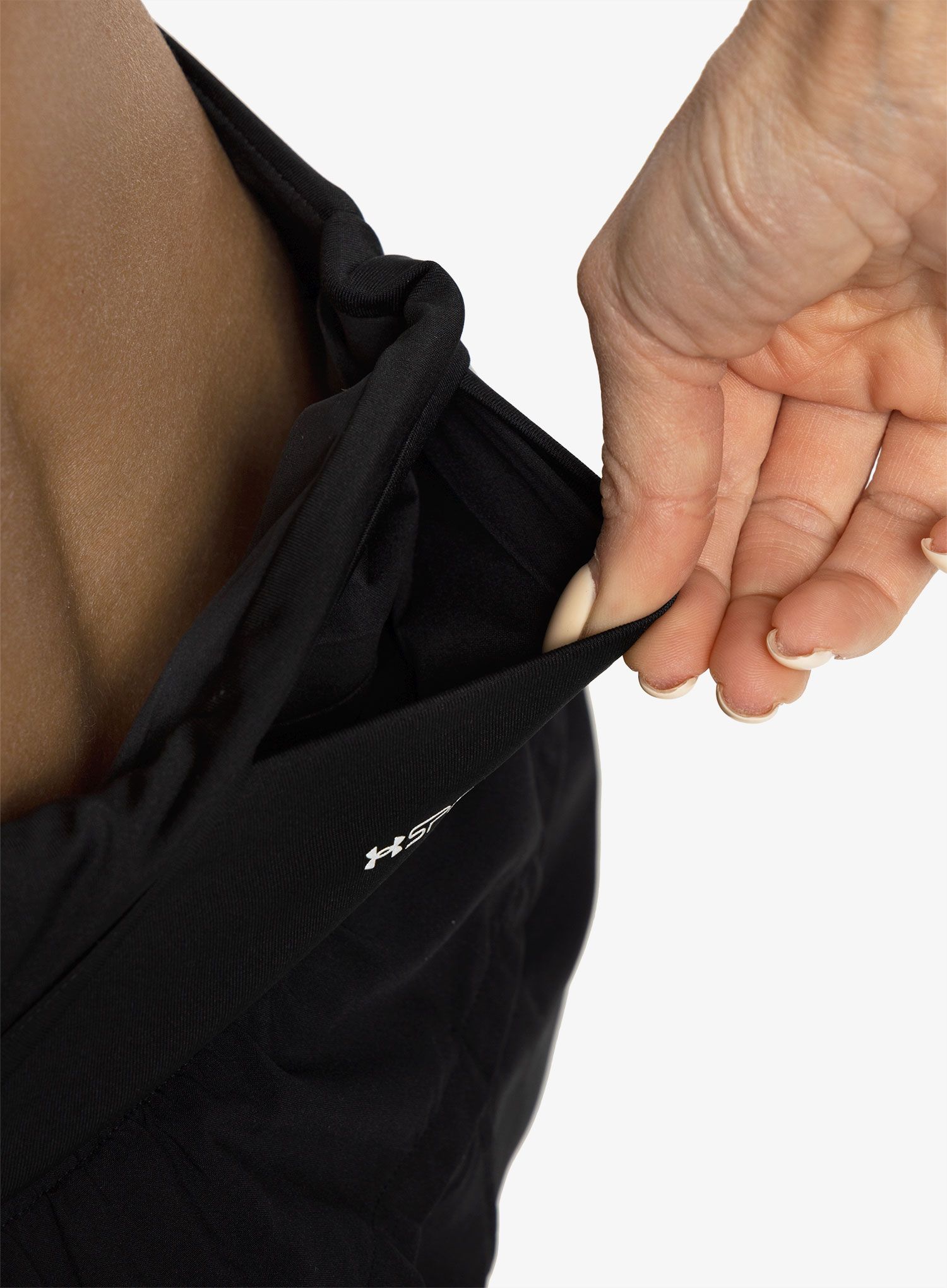 Шорти для бігу жіночі Under Armour Run Elite 2in1 Short - black/black/reflective