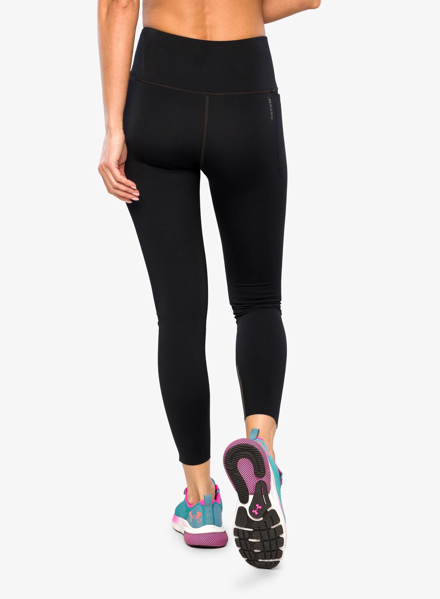 Легінси жіночі Under Armour Rush SmartForm Ankle Leggings - black/iridescent
