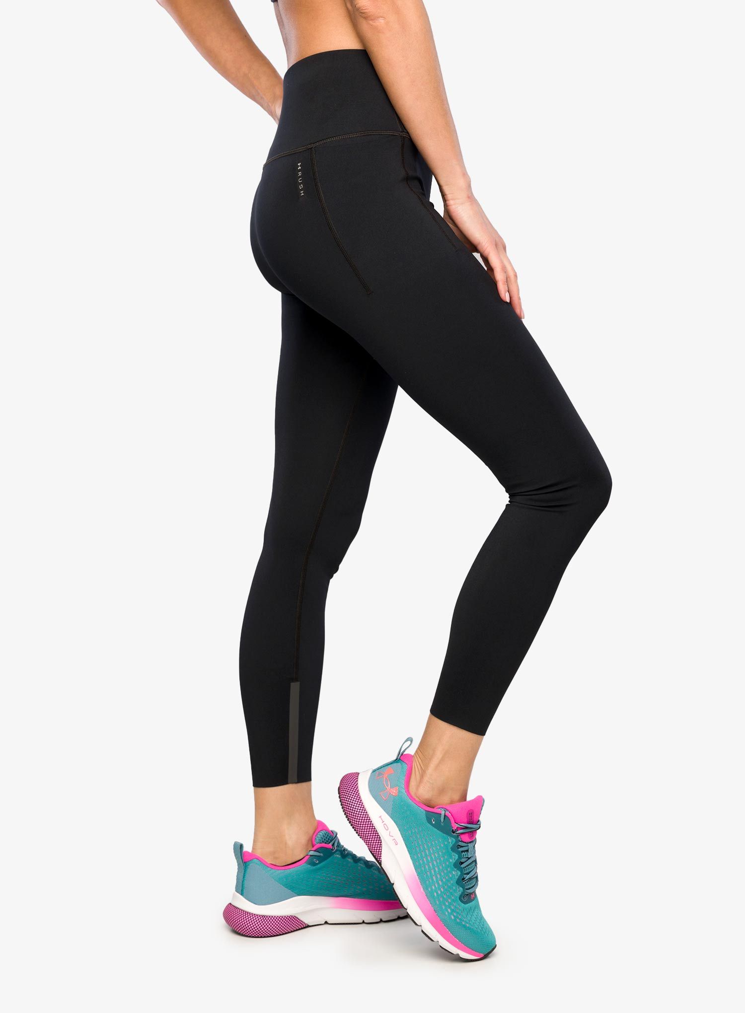 Легінси жіночі Under Armour Rush SmartForm Ankle Leggings - black/iridescent