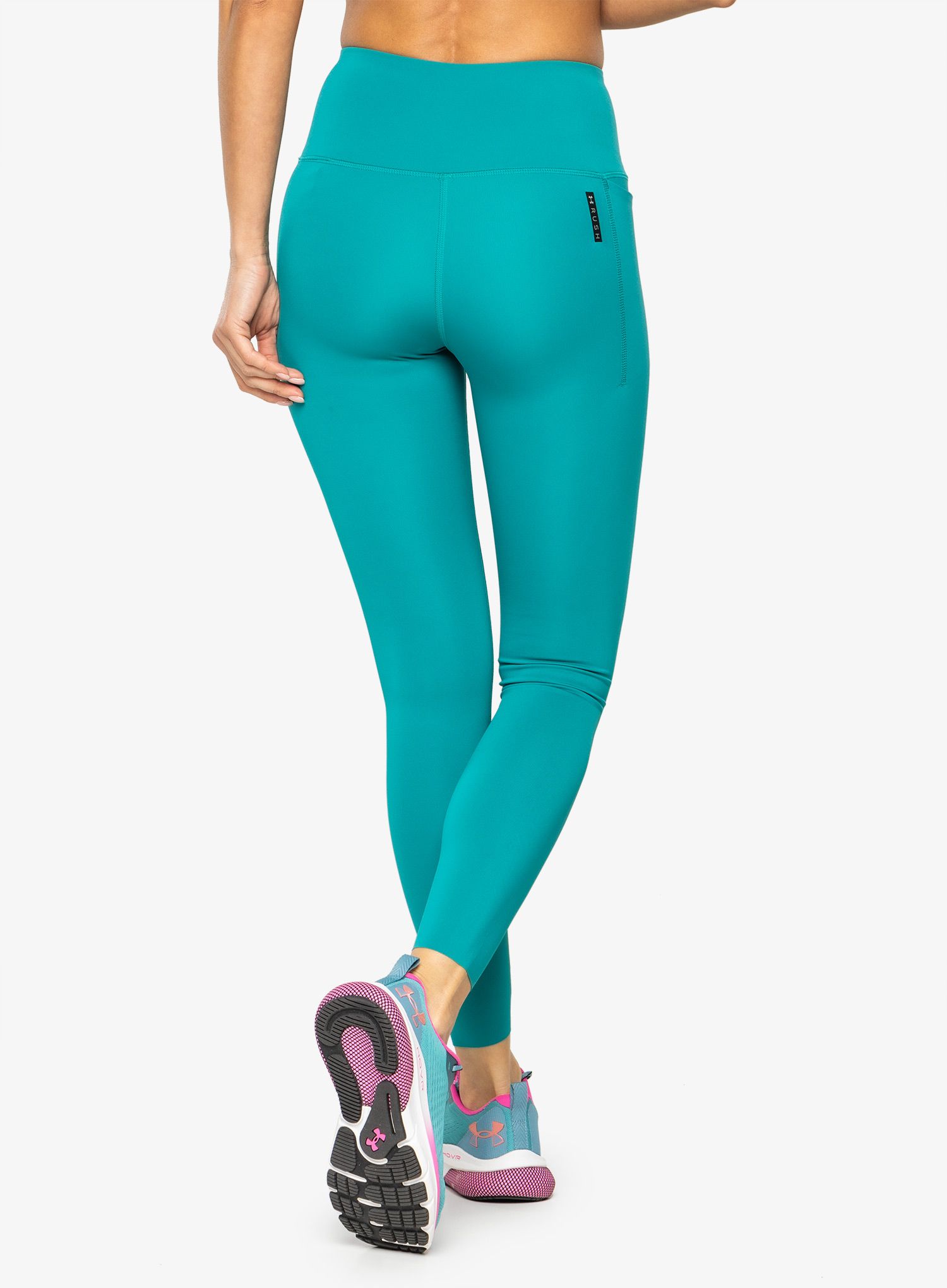 Легінси жіночі Under Armour Rush SmartForm Ankle Leggings - coastal teal/iridescent