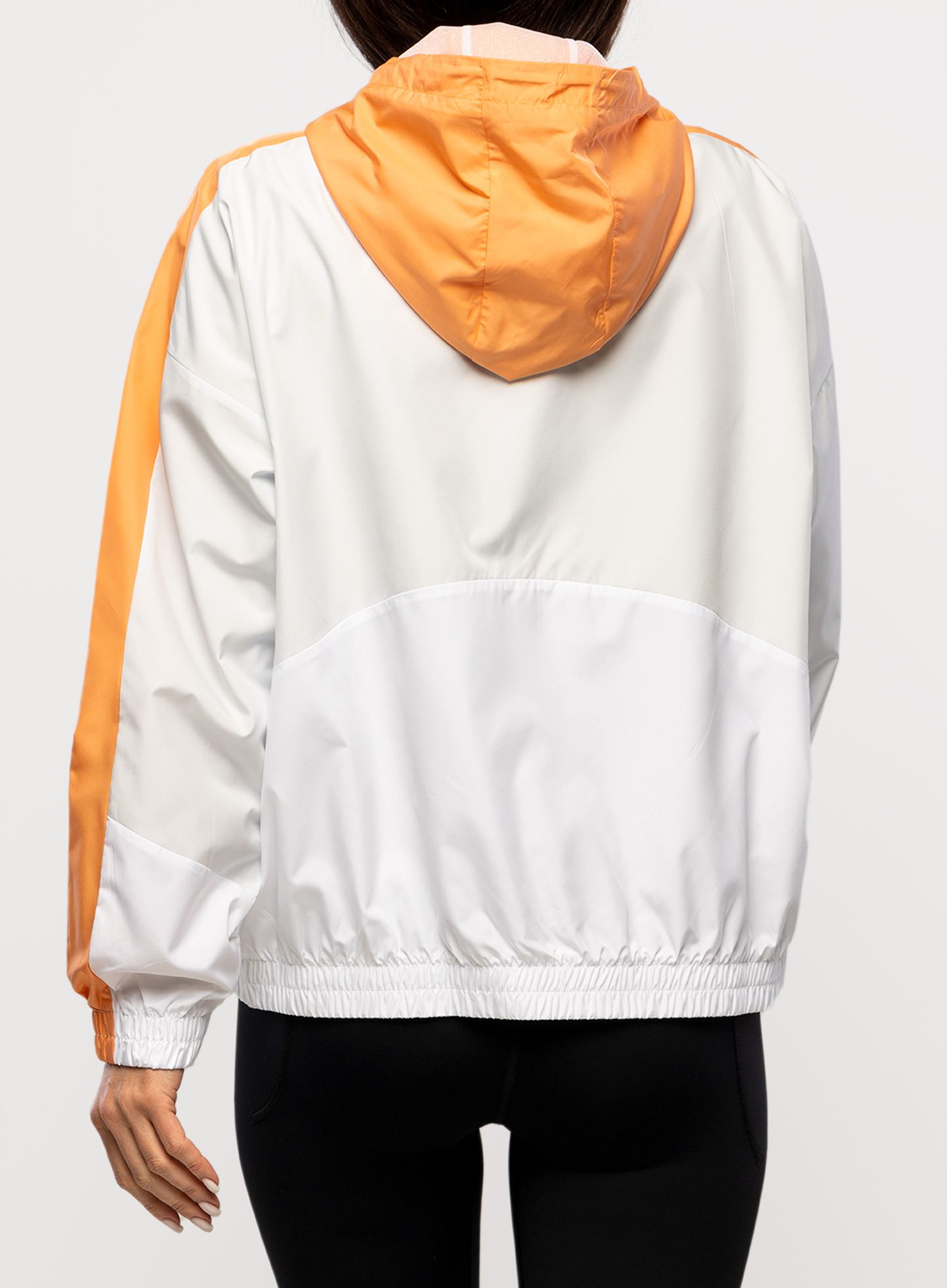 Куртка жіноча Under Armour UA Rush Woven FZ Jacket - white/mellow orange
