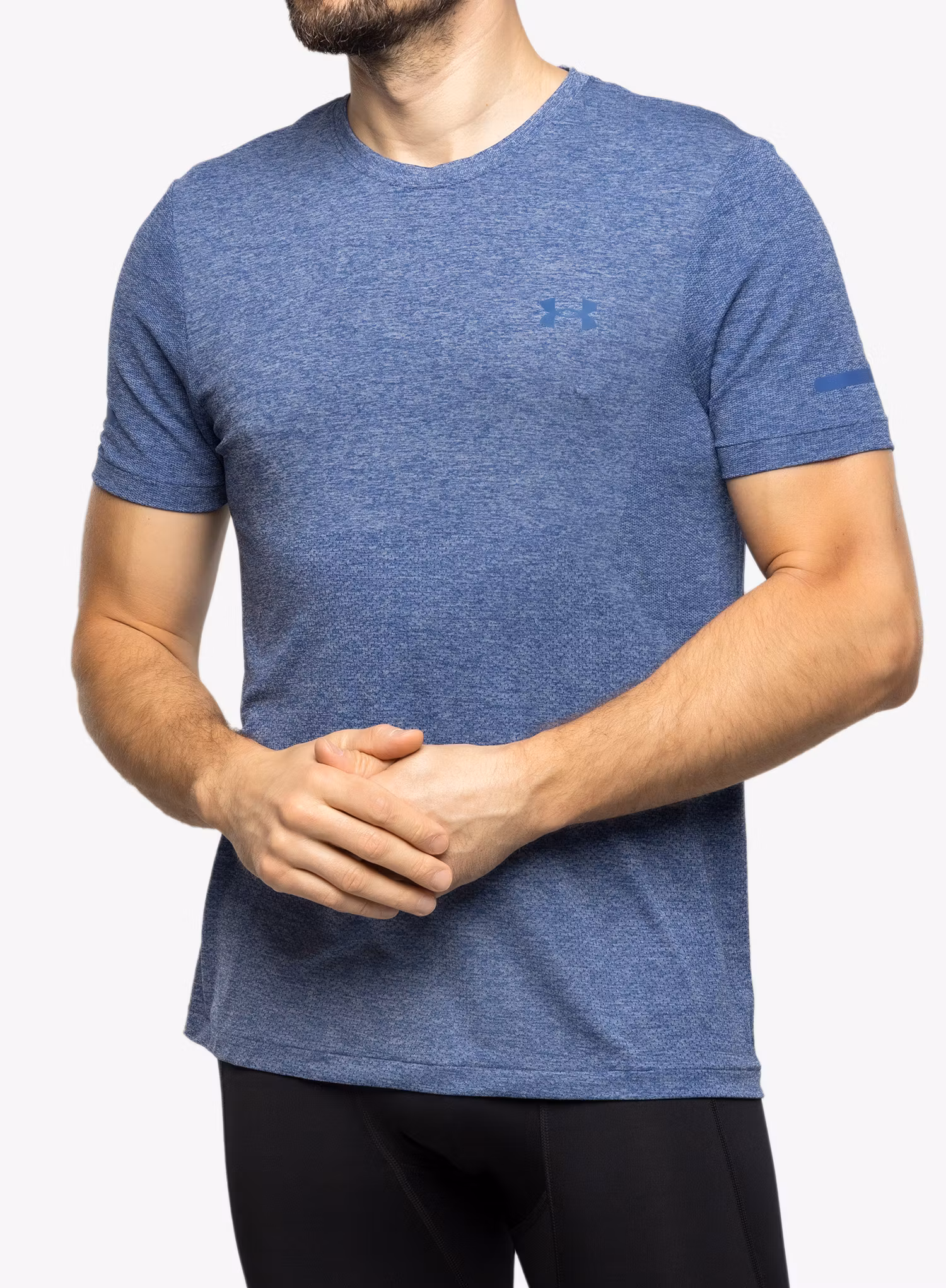 Футболка для бігу Under Armour Seamless Stride SS - blue mirage/reflective