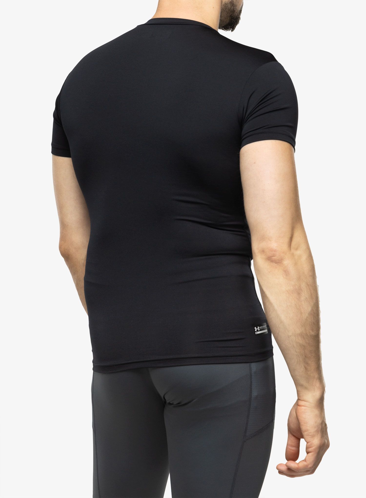 Футболка тактична Under Armour Tactical HeatGear Compression Tee - black/clear
