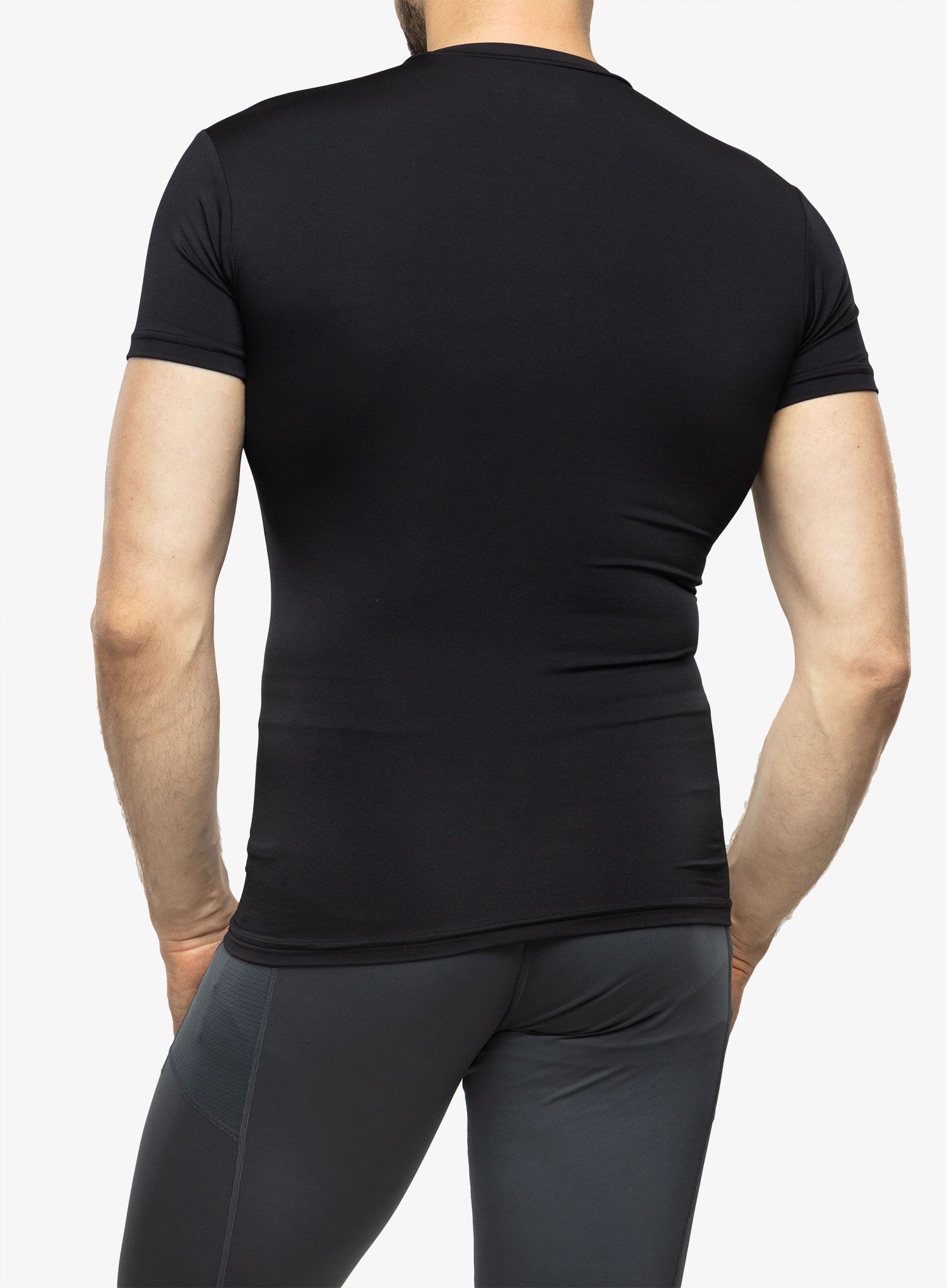 Футболка тактична Under Armour Tactical HeatGear Compression Tee - black/clear