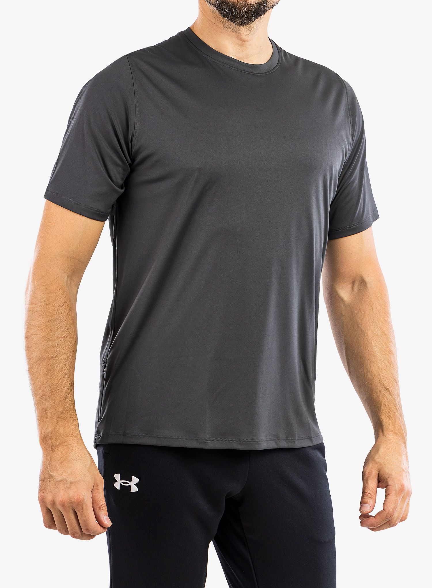 Футболка для тренувань Under Armour UA Terrain Shortsleeve - jet gray/reflective