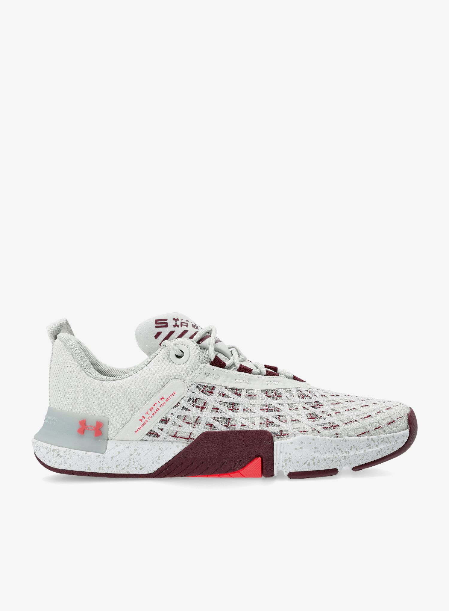 Черевики чоловічі Under Armour TriBase Reign 5 - white clay/deep red/beta
